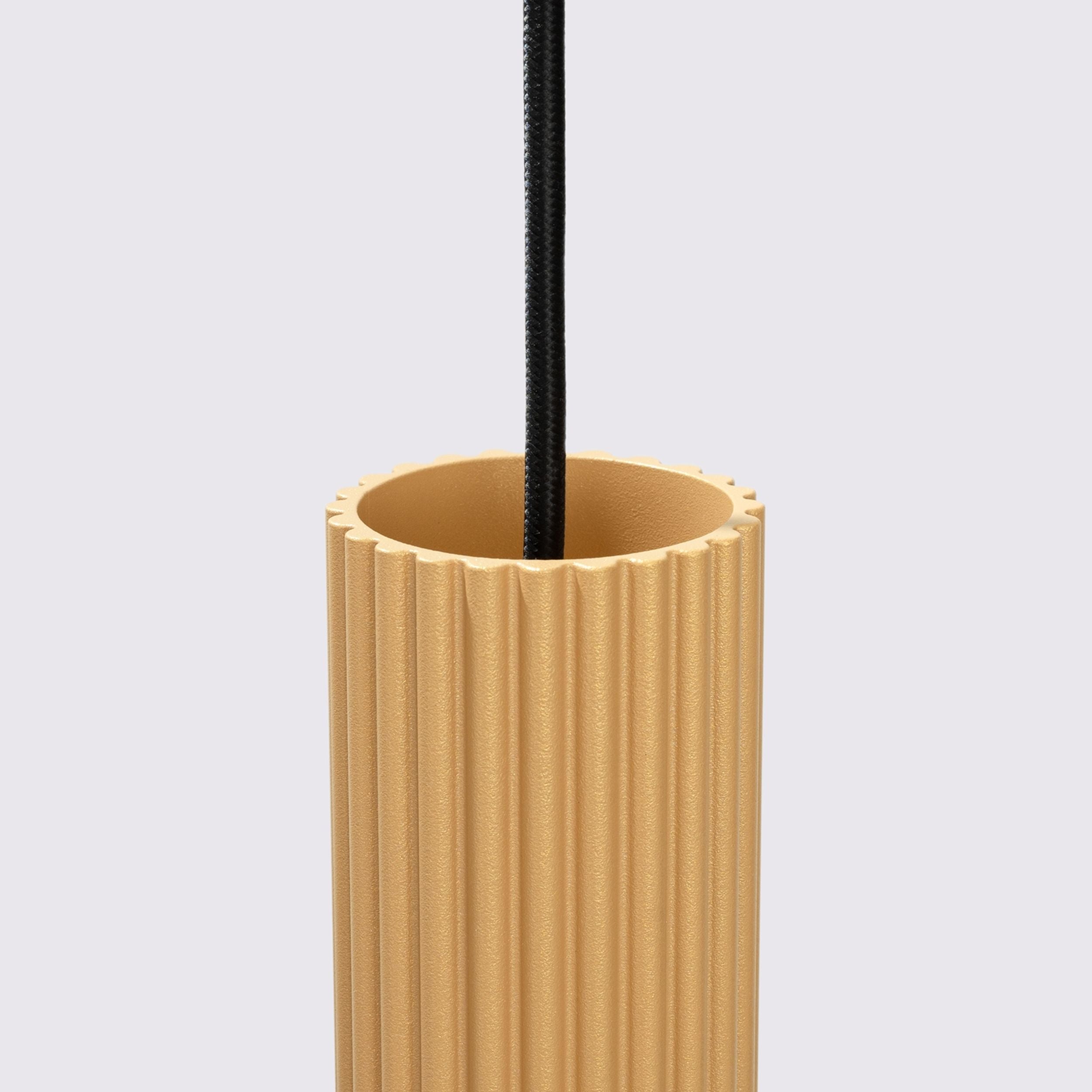 Lampa wisząca Karbon x1 złota