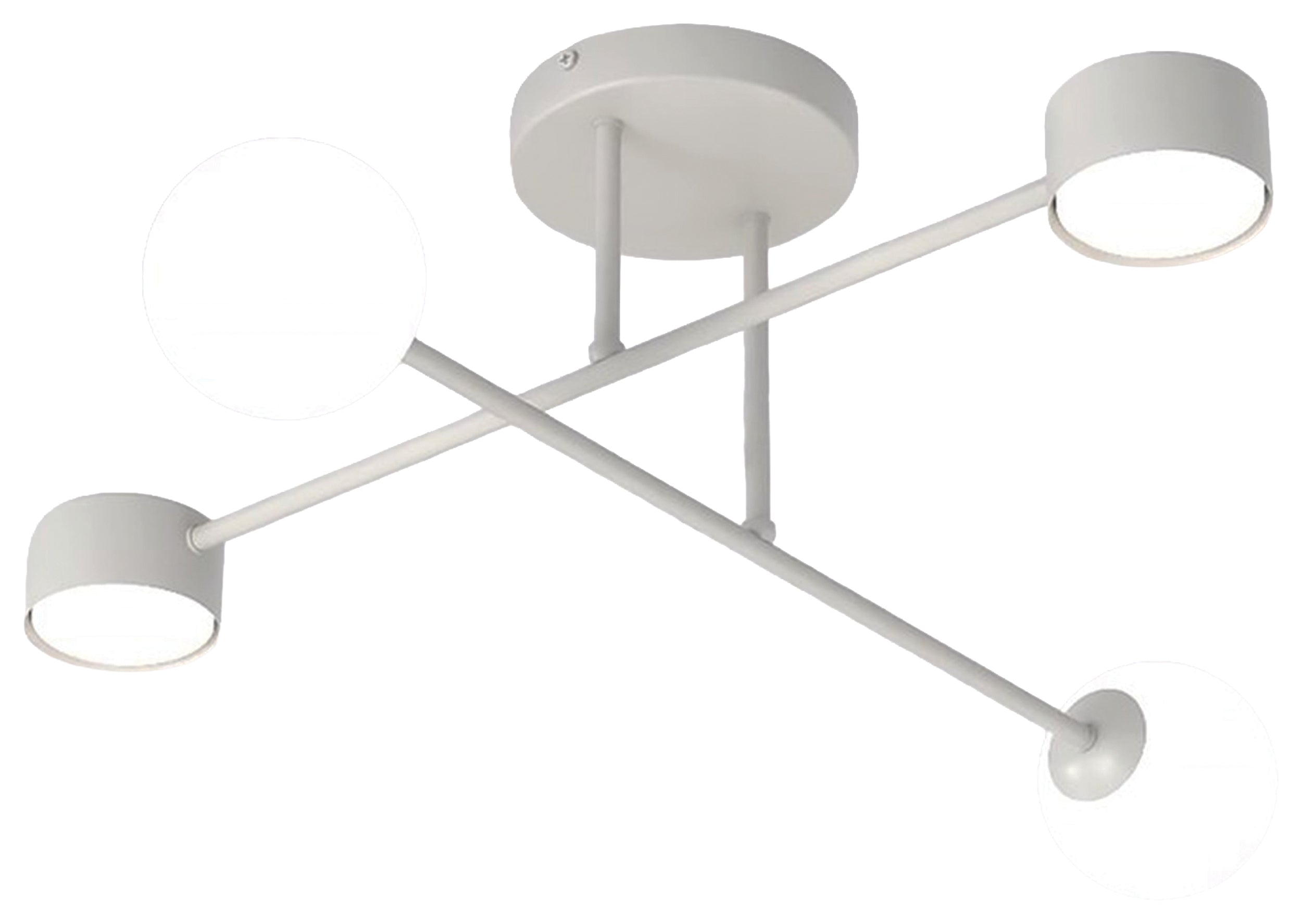 Lampa wisząca Holon x4 szara