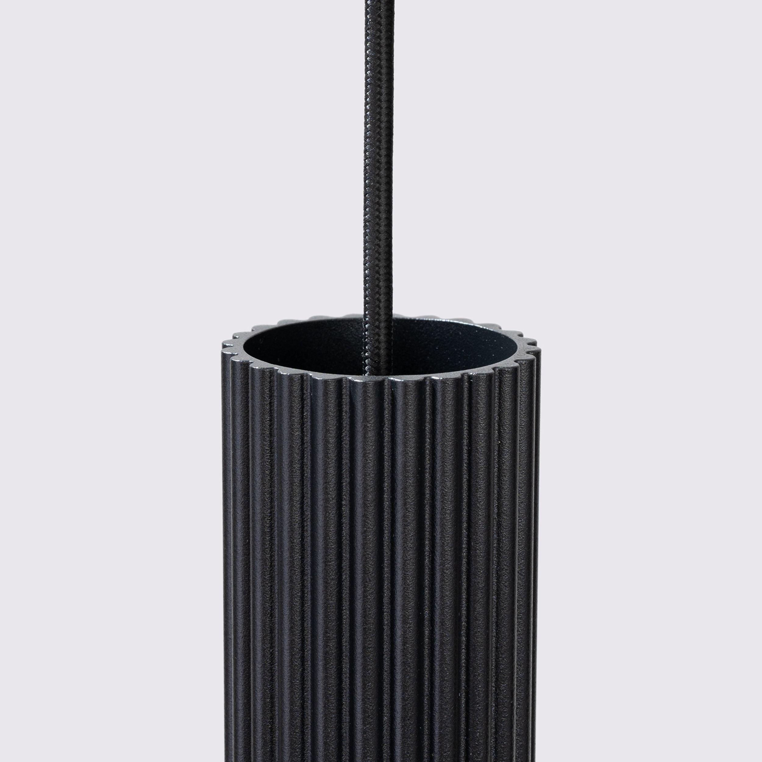 Lampa wisząca Karbon x1 czarna