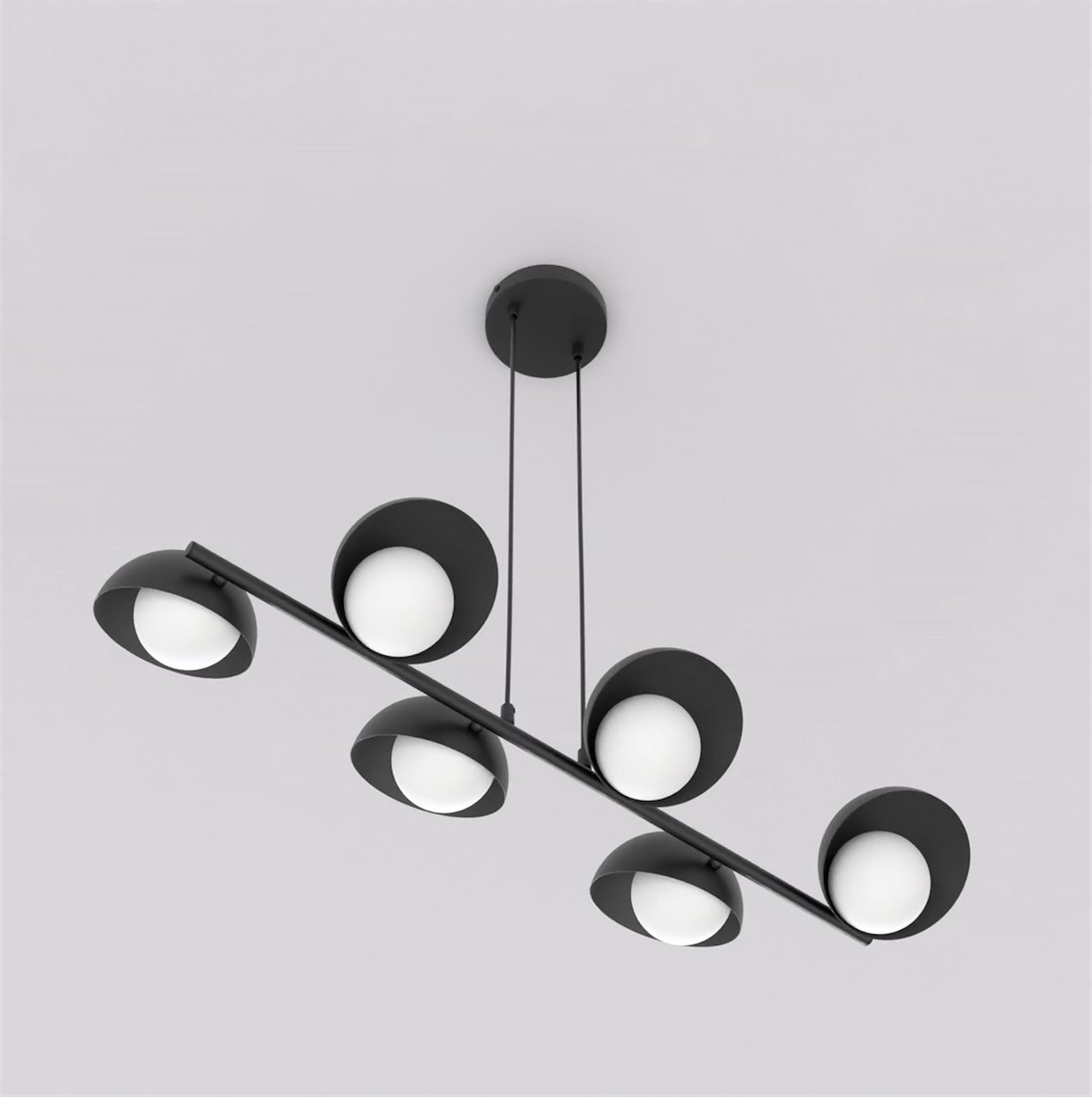 Lampa wisząca Boom x6 czarna