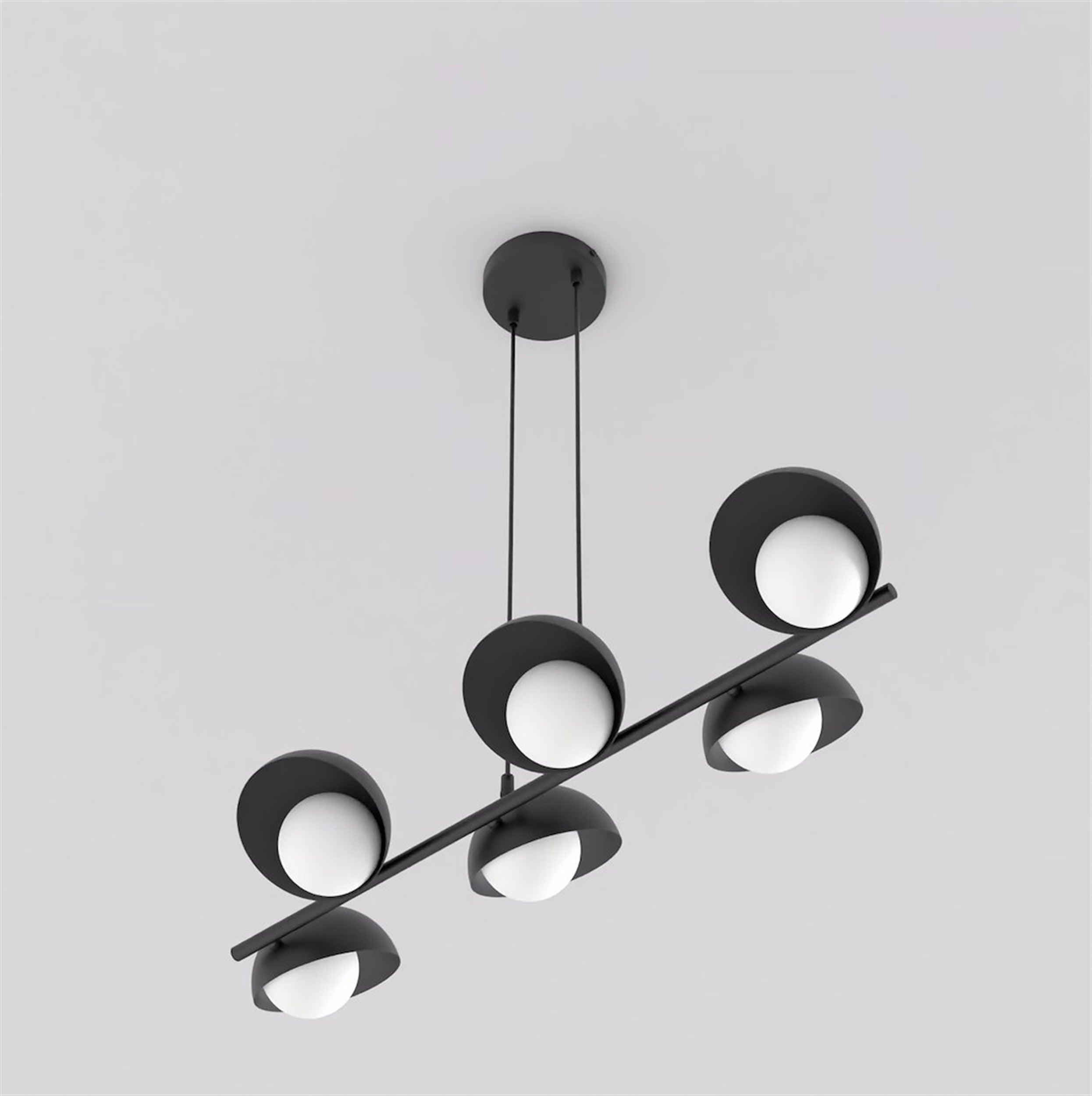 Lampa wisząca Boom x6 czarna