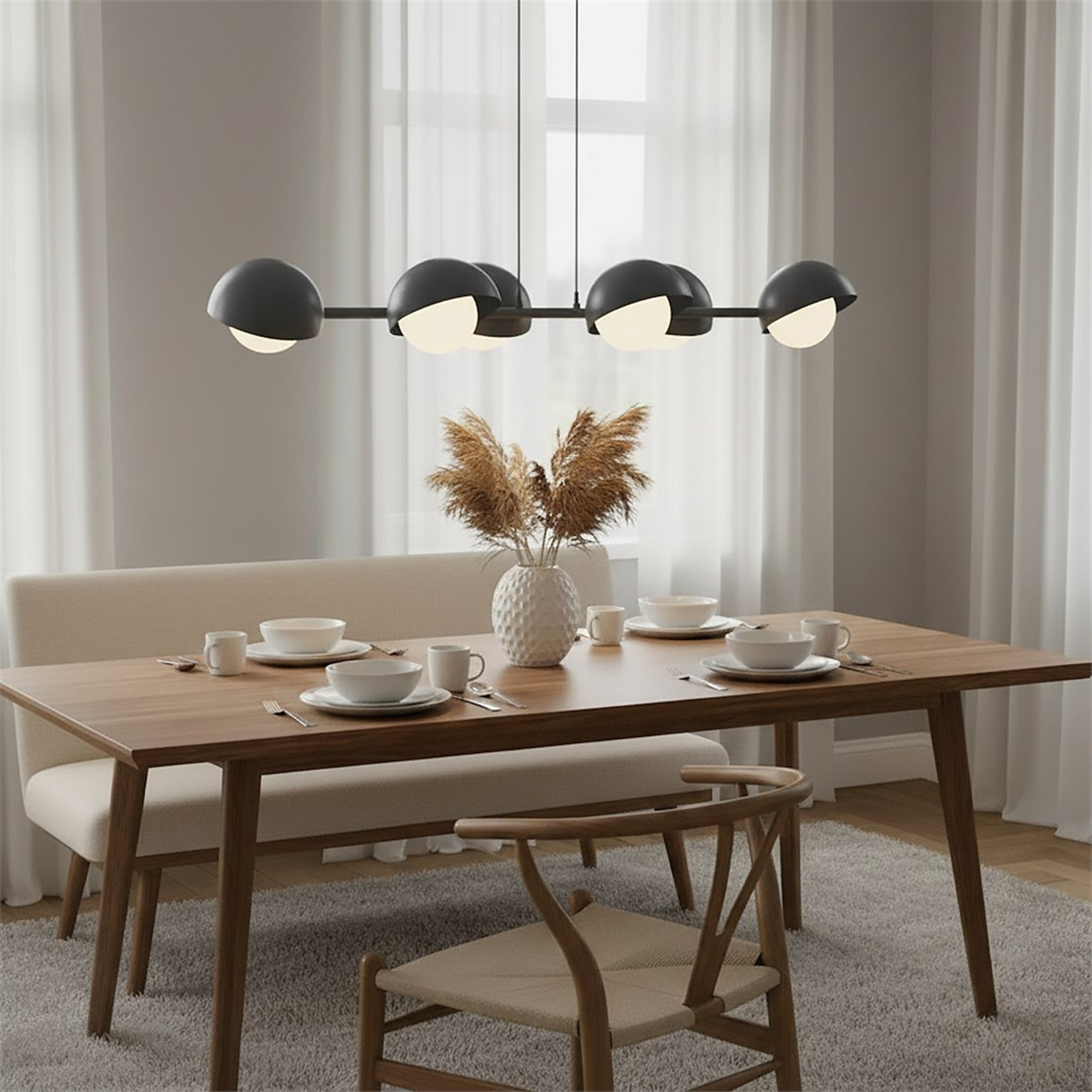 Lampa wisząca Boom x6 czarna