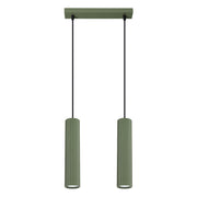 Lampa wisząca Karbon 2 zielona oliwka