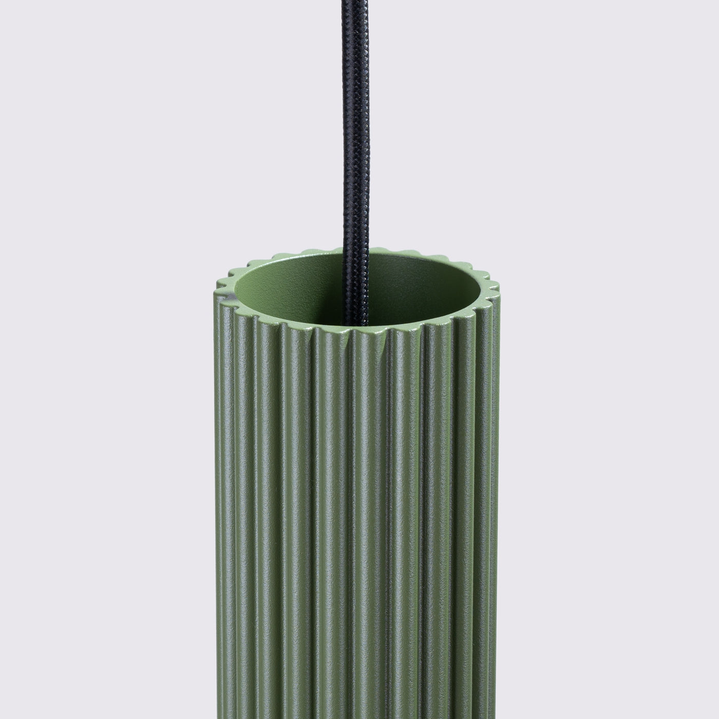 Lampa wisząca Karbon 2 zielona oliwka
