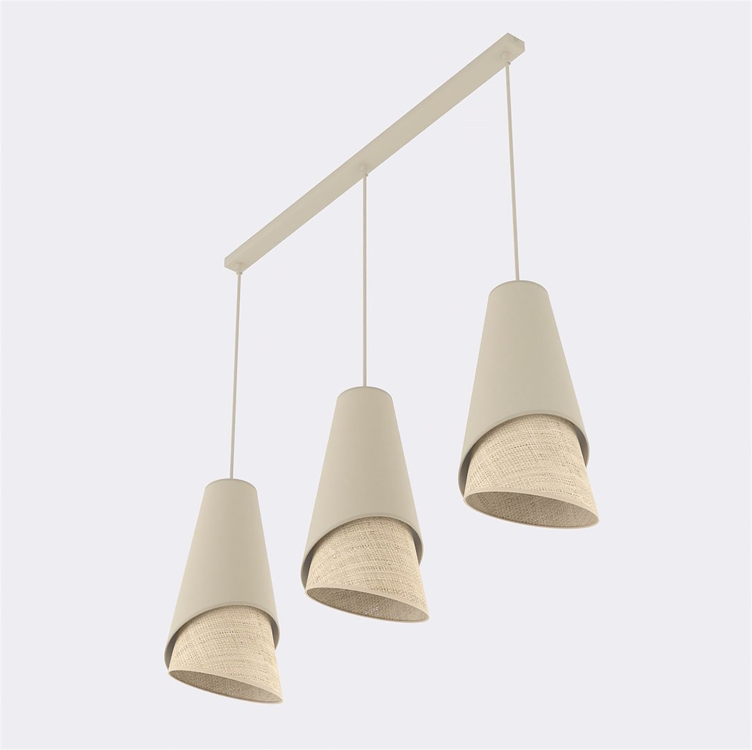 Lampa wisząca Moda x3 rattan