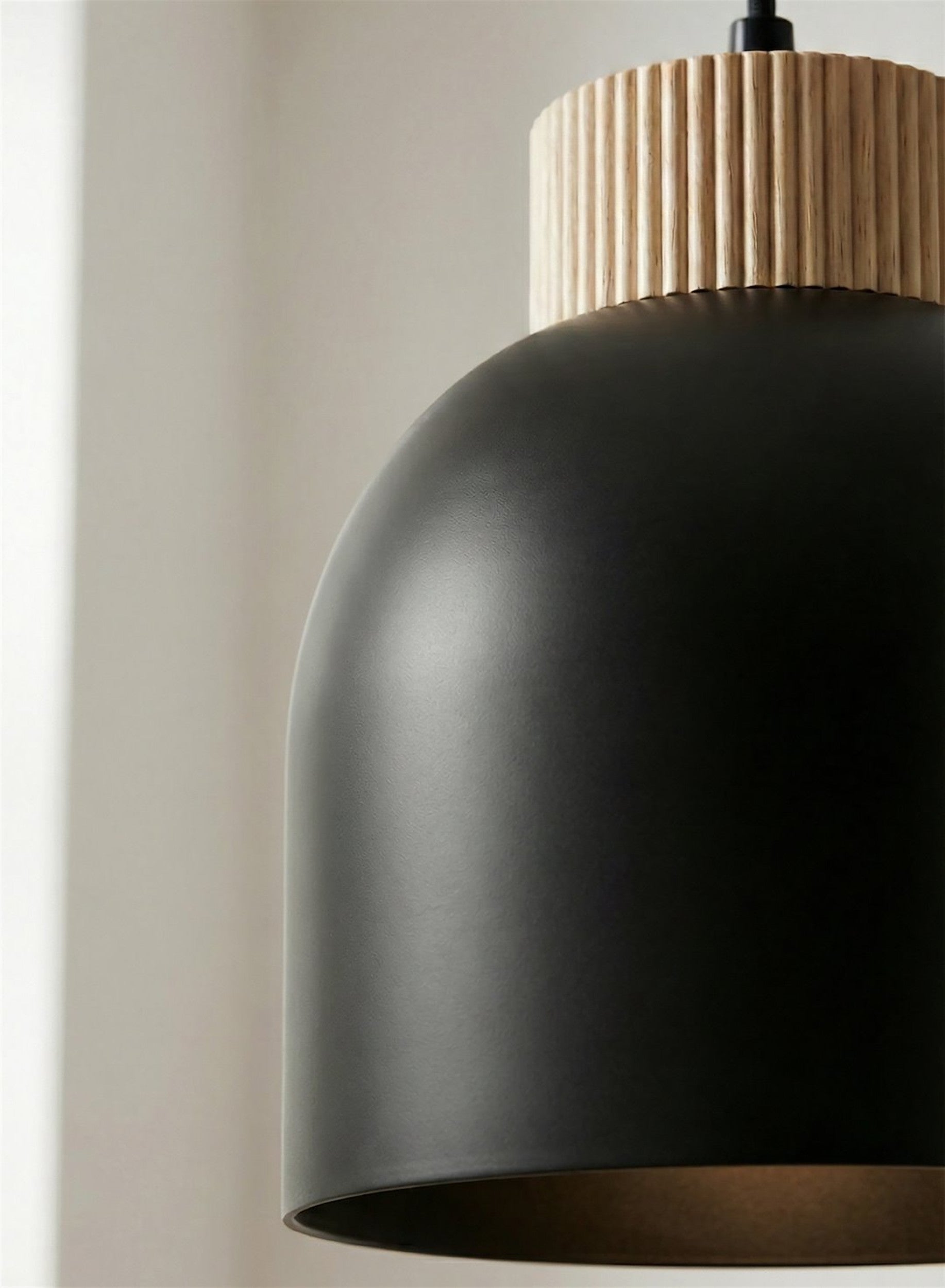 Lampa wisząca Kru x3 czarna