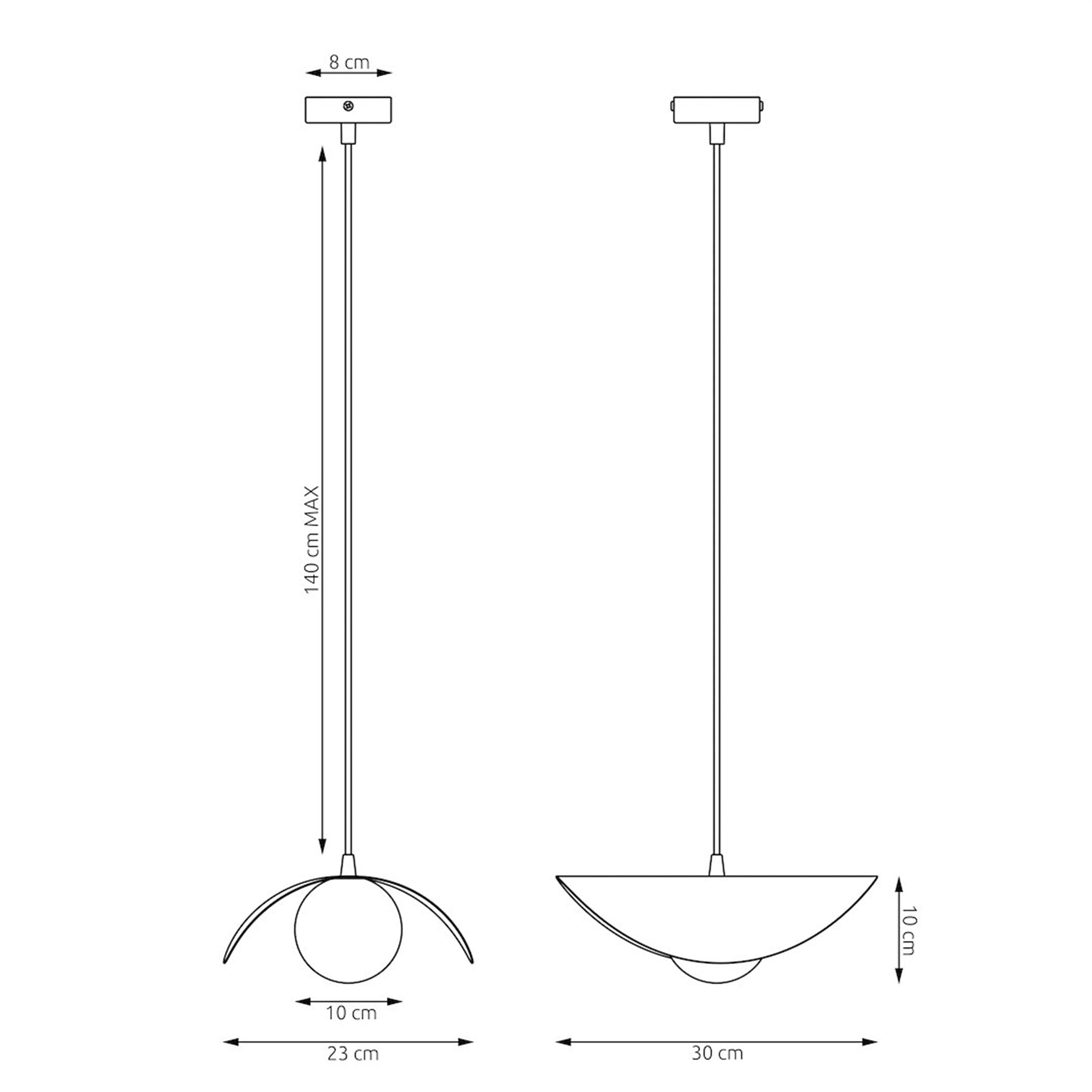 Lampa wisząca Ritual M biała