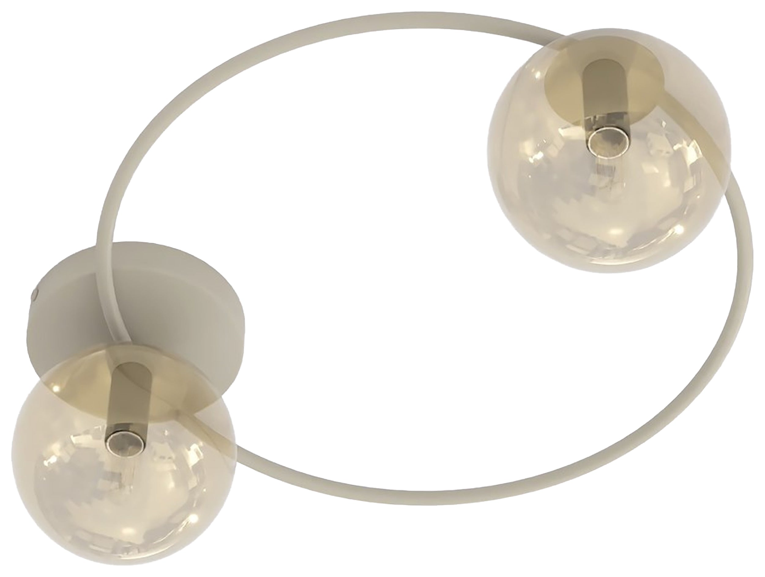 Lampa wisząca Sopra x2 mokka bursztyn