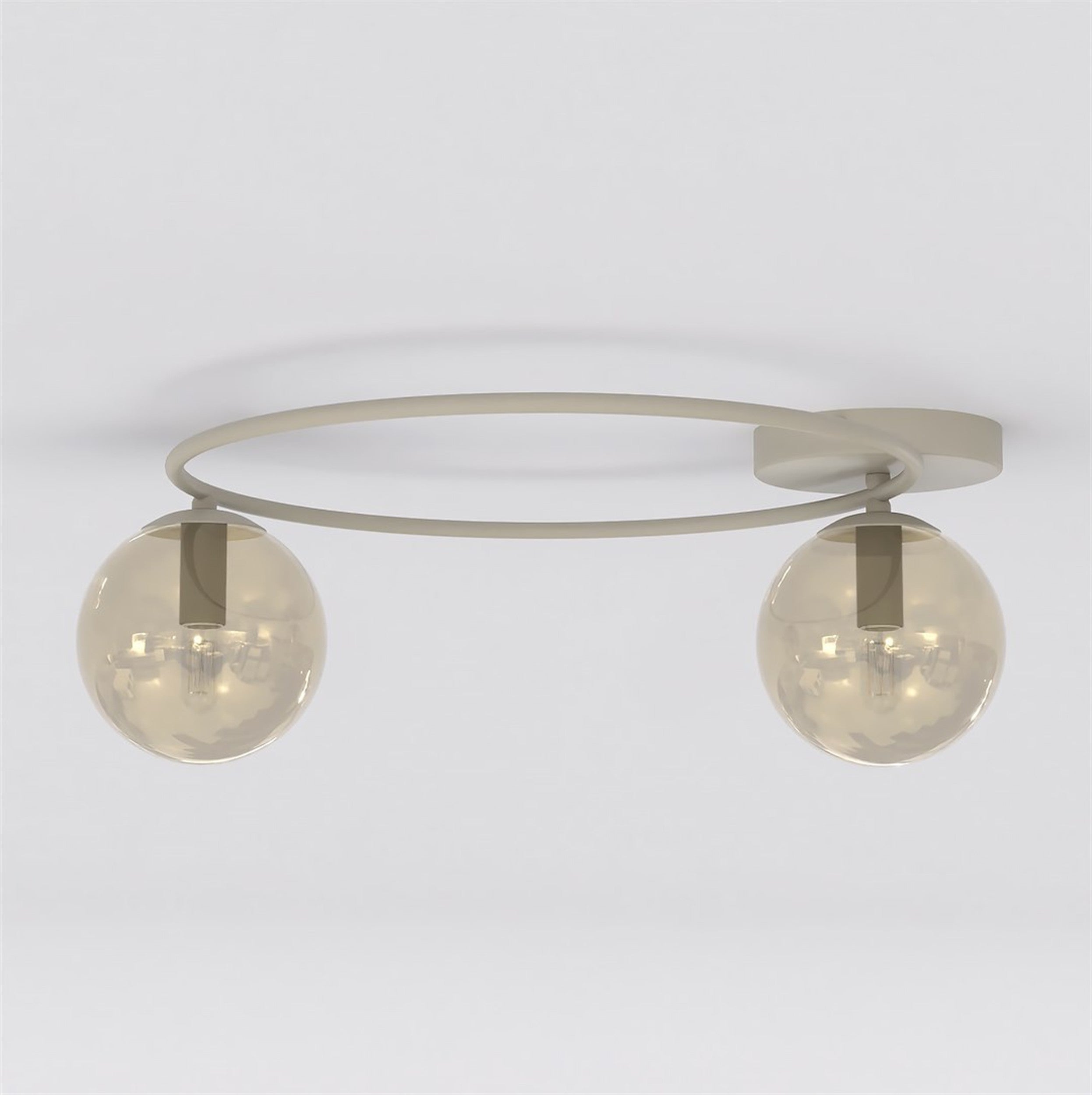 Lampa wisząca Sopra x2 mokka bursztyn