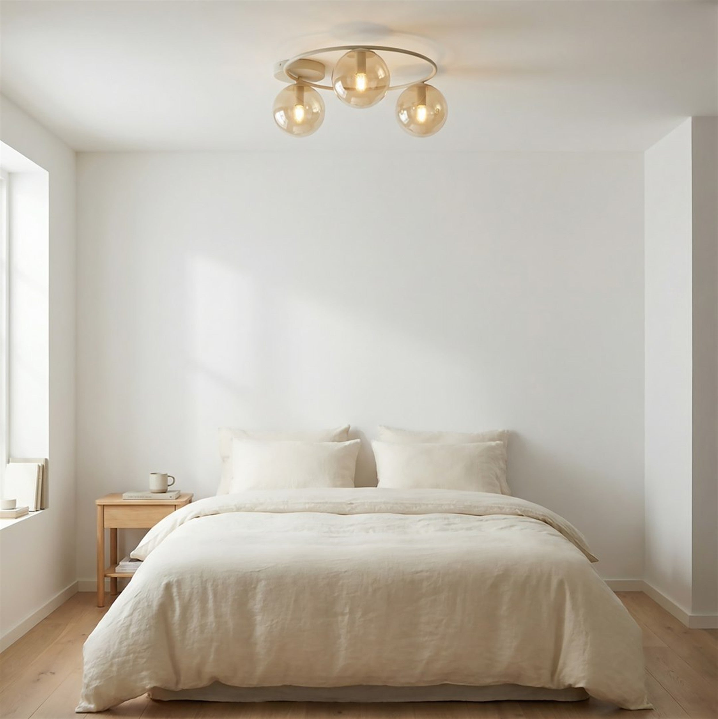 Lampa wisząca Sopra x3 mokka bursztyn