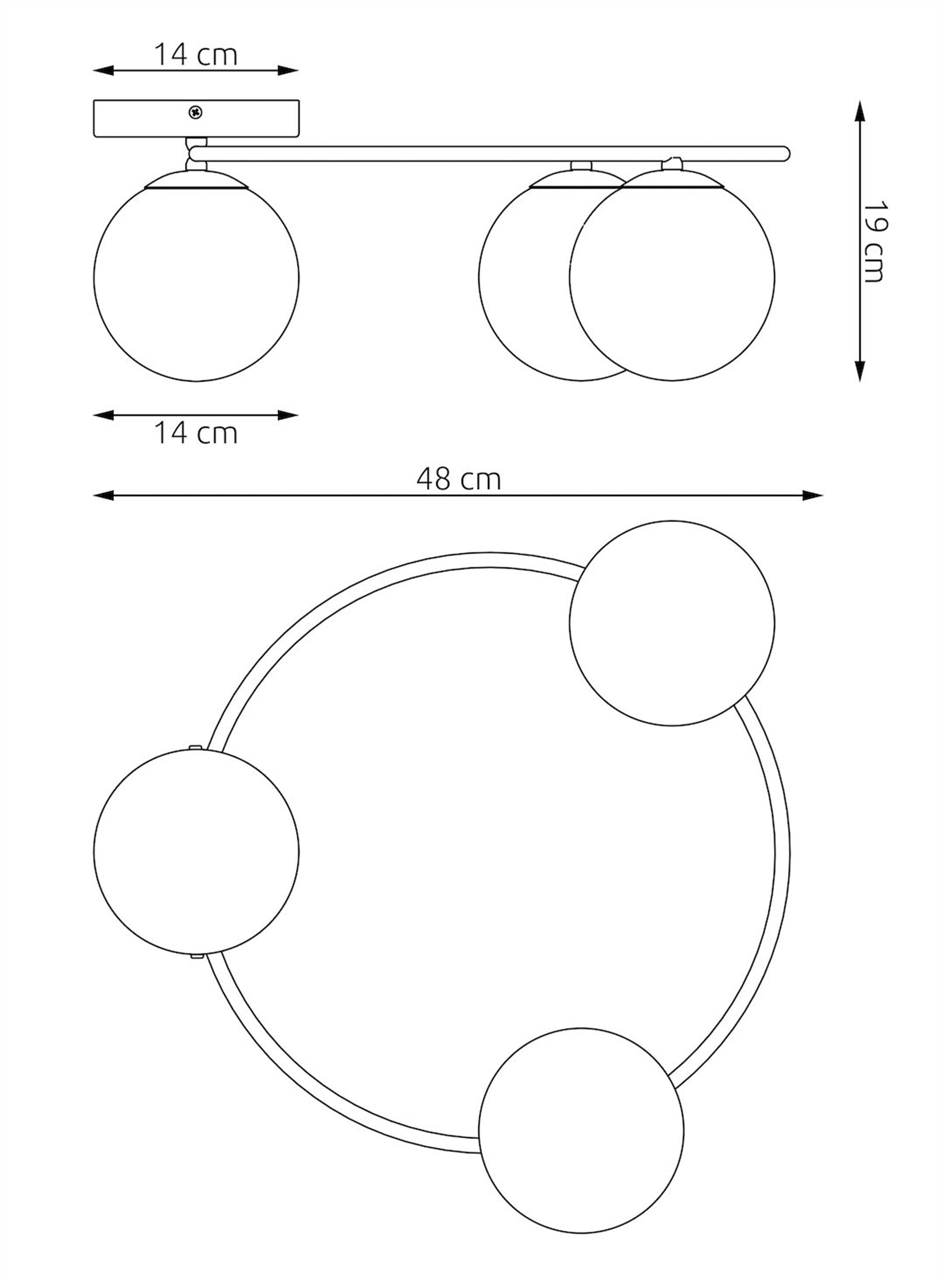 Lampa wisząca Sopra x3 mokka bursztyn
