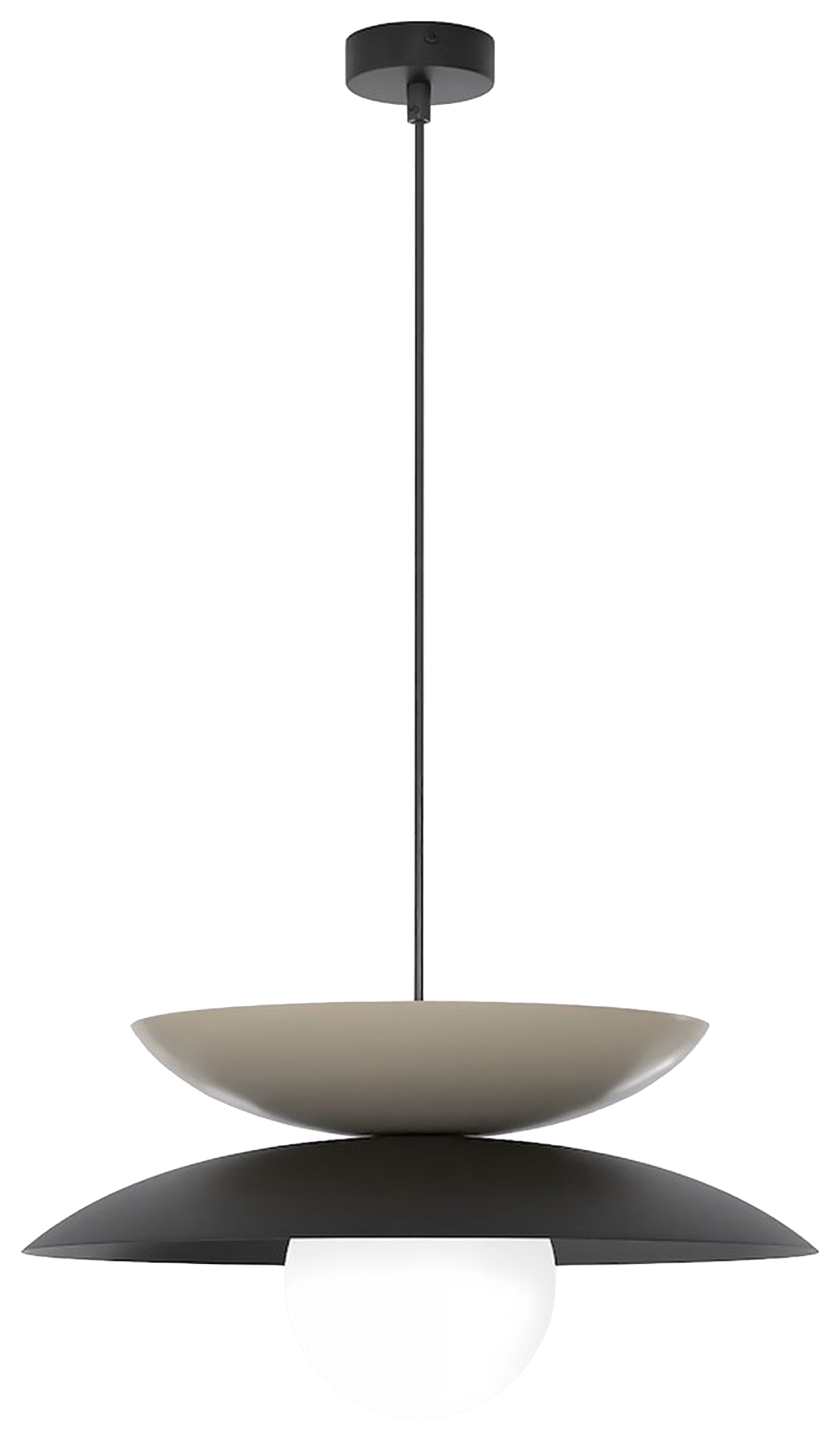 Lampa wisząca Nagoya czerń/mokka