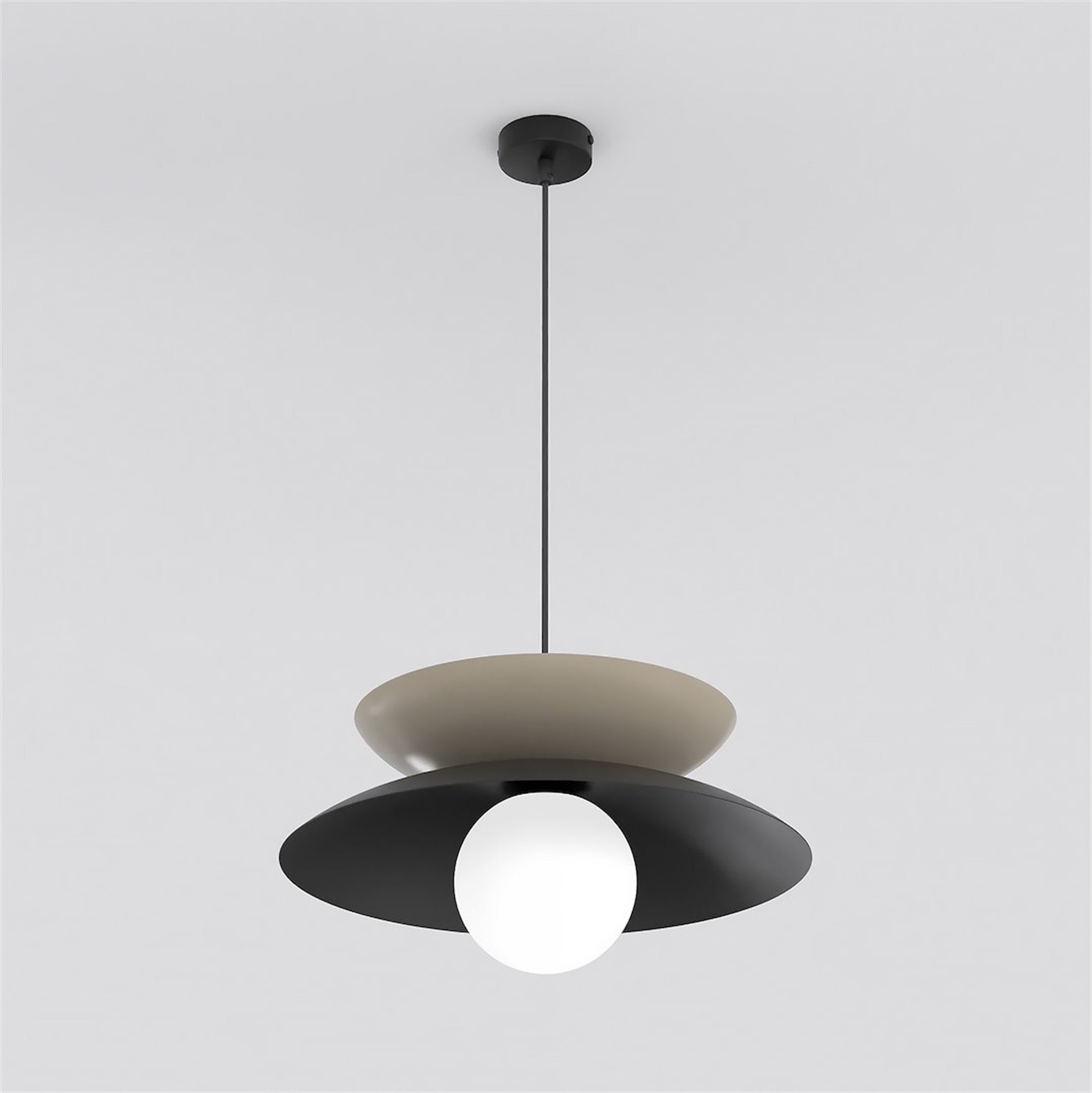Lampa wisząca Nagoya czerń/mokka
