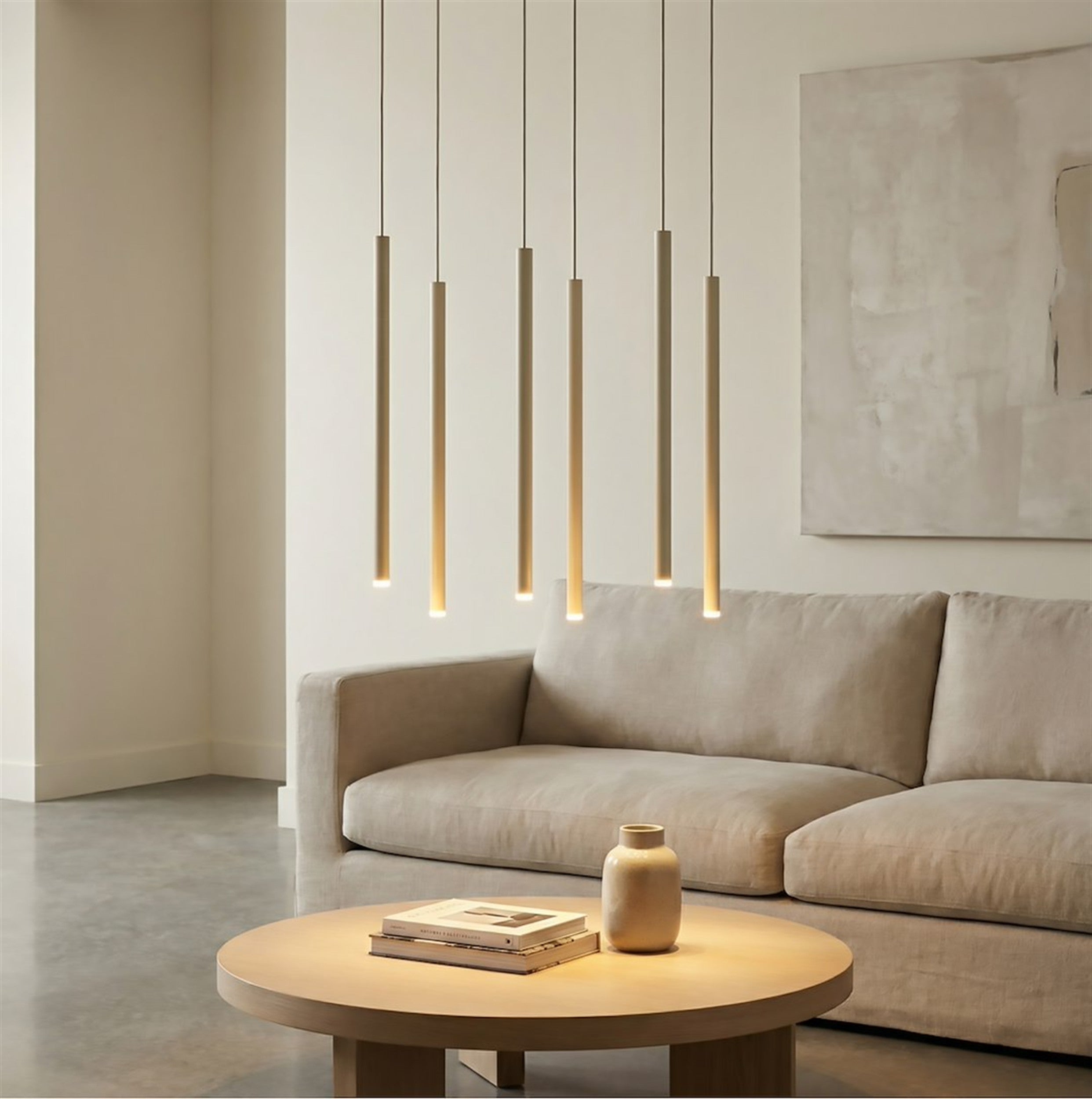 Lampa wisząca Selter x6 mokka