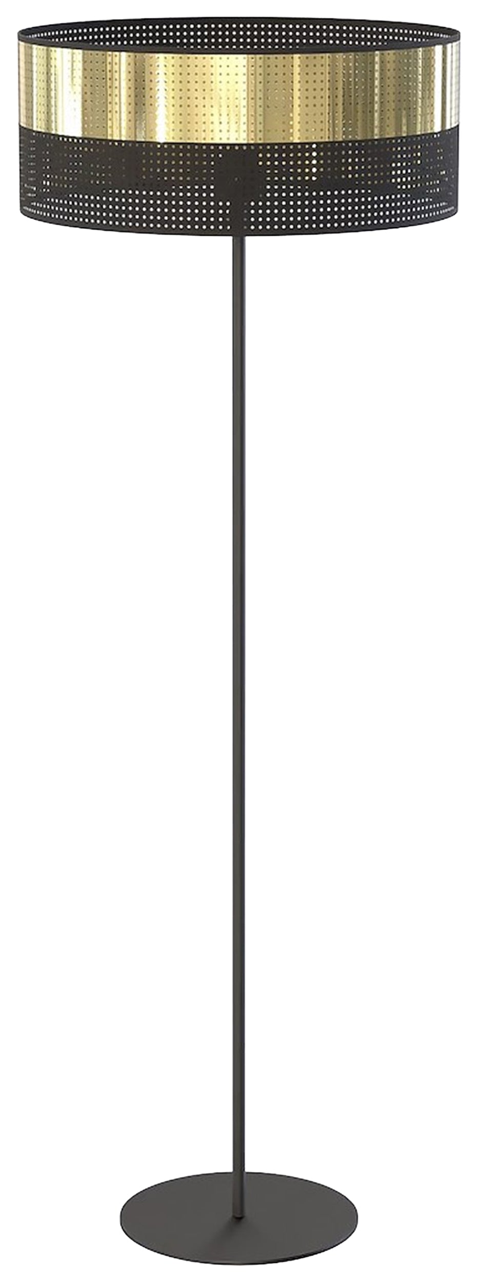 Lampa podłogowa Lux czerń/złoto