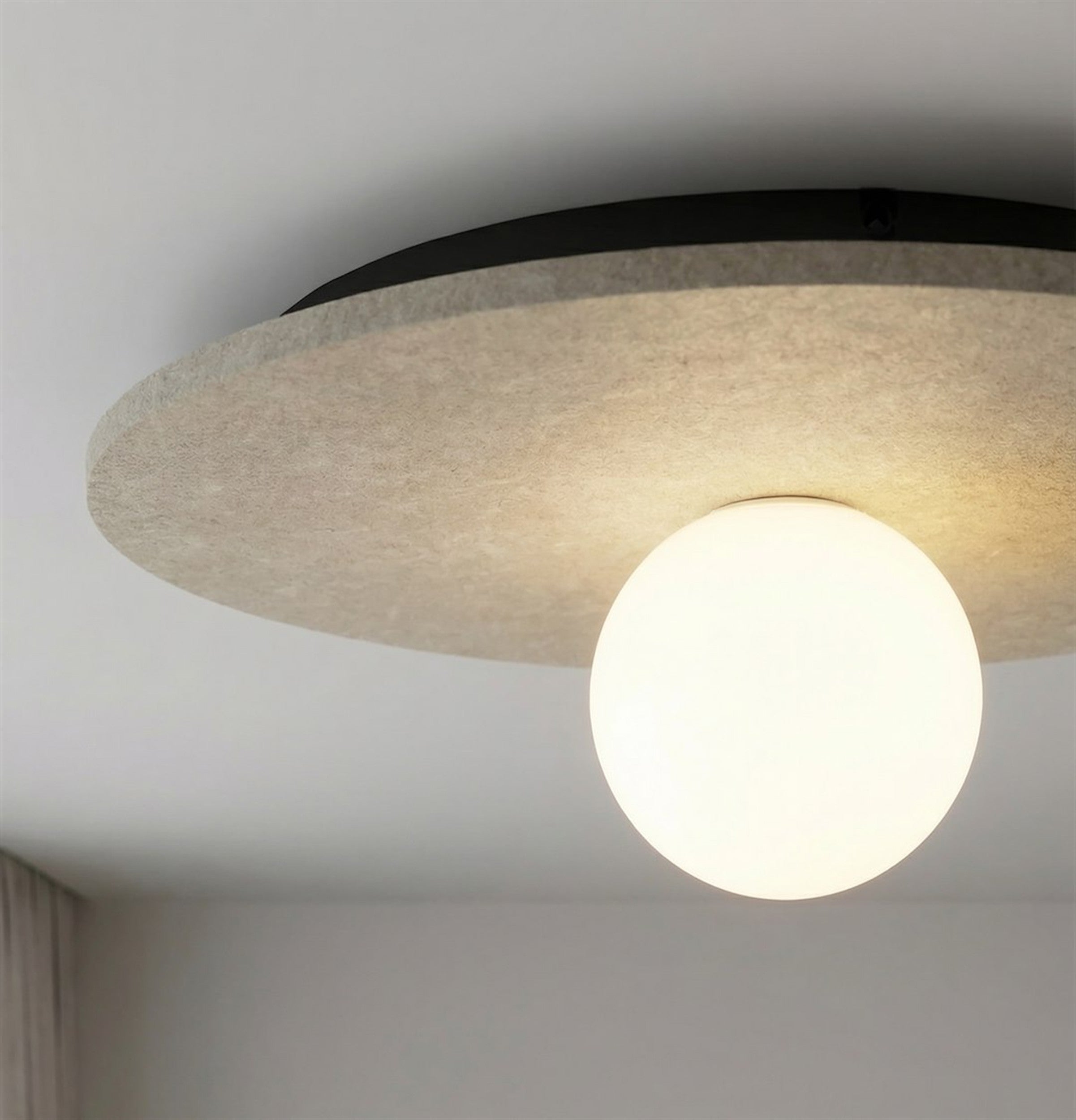 Lampa wisząca Calma M 40 cm beżowa