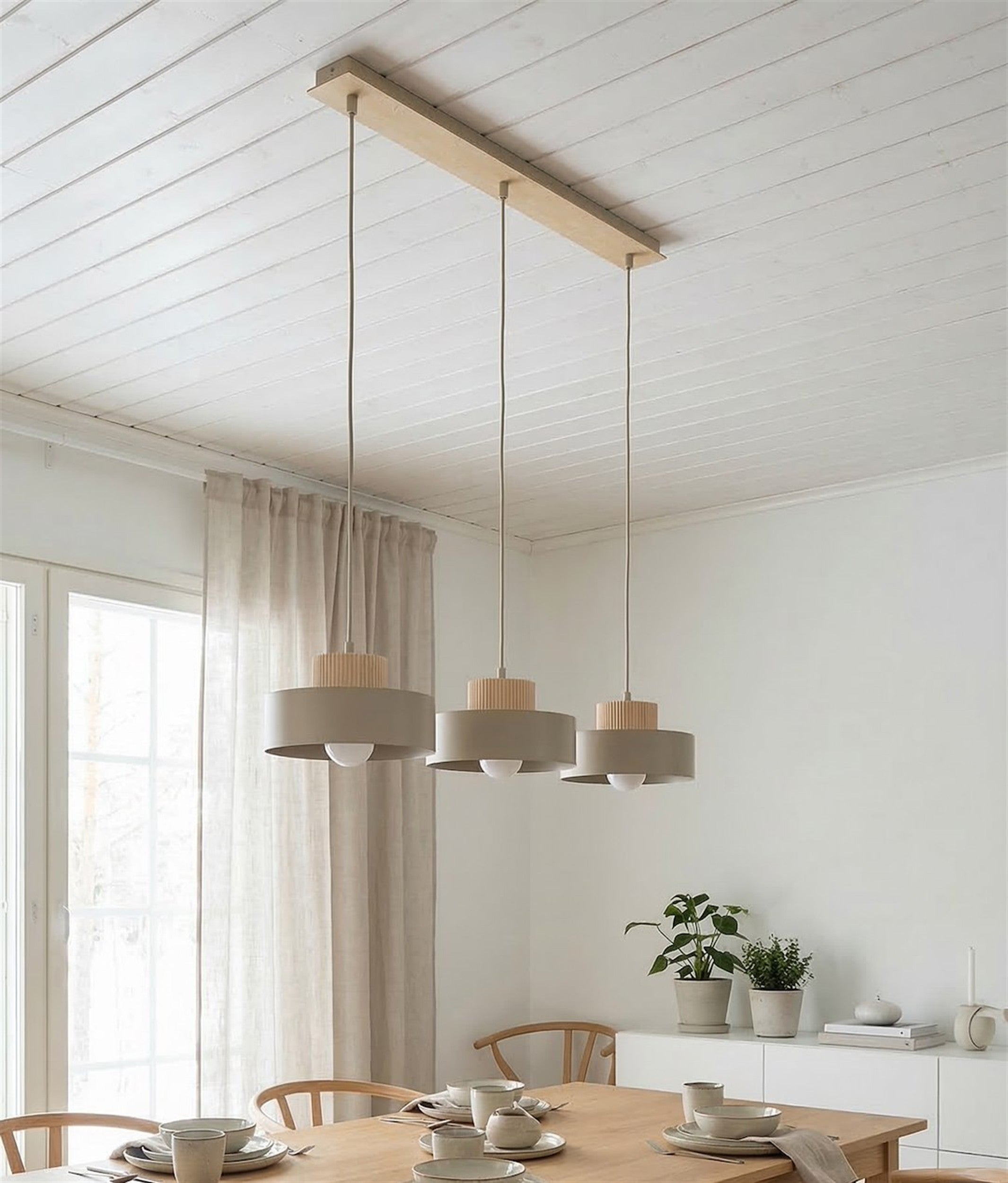 Lampa wisząca Kivi x3 mokka
