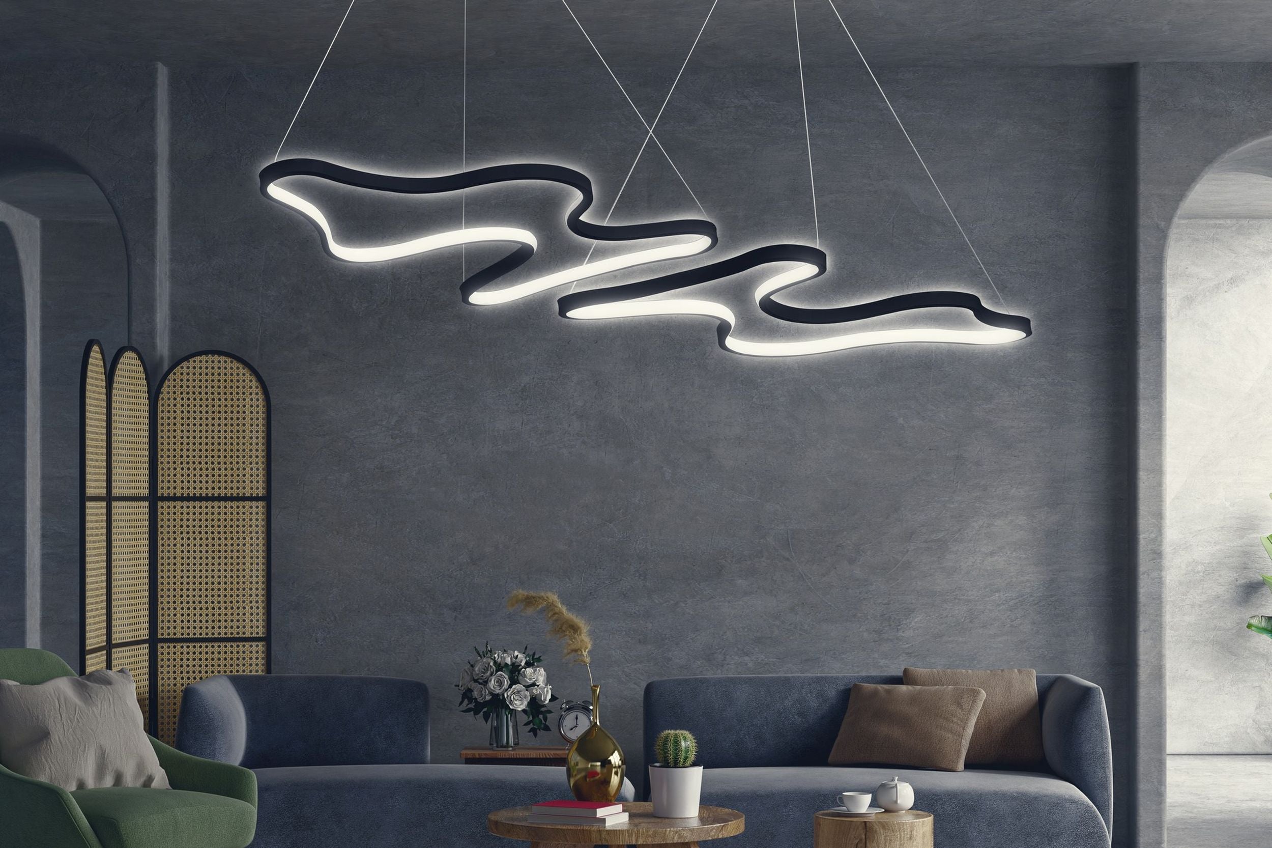 Lampa wisząca Stimity LED czarna