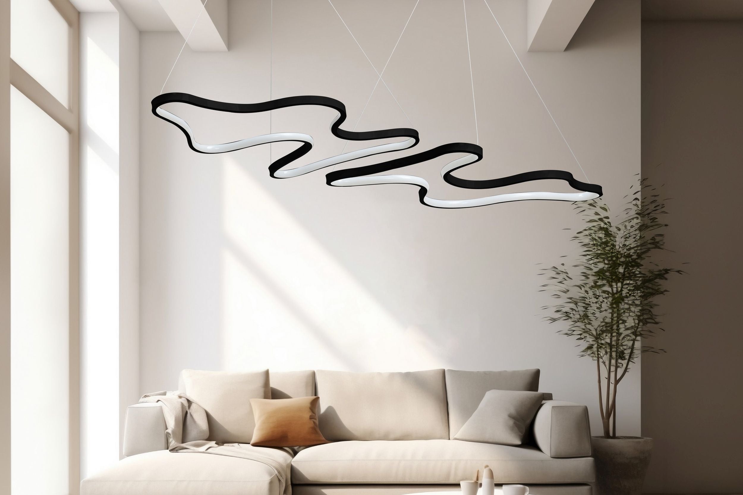 Lampa wisząca Stimity LED czarna