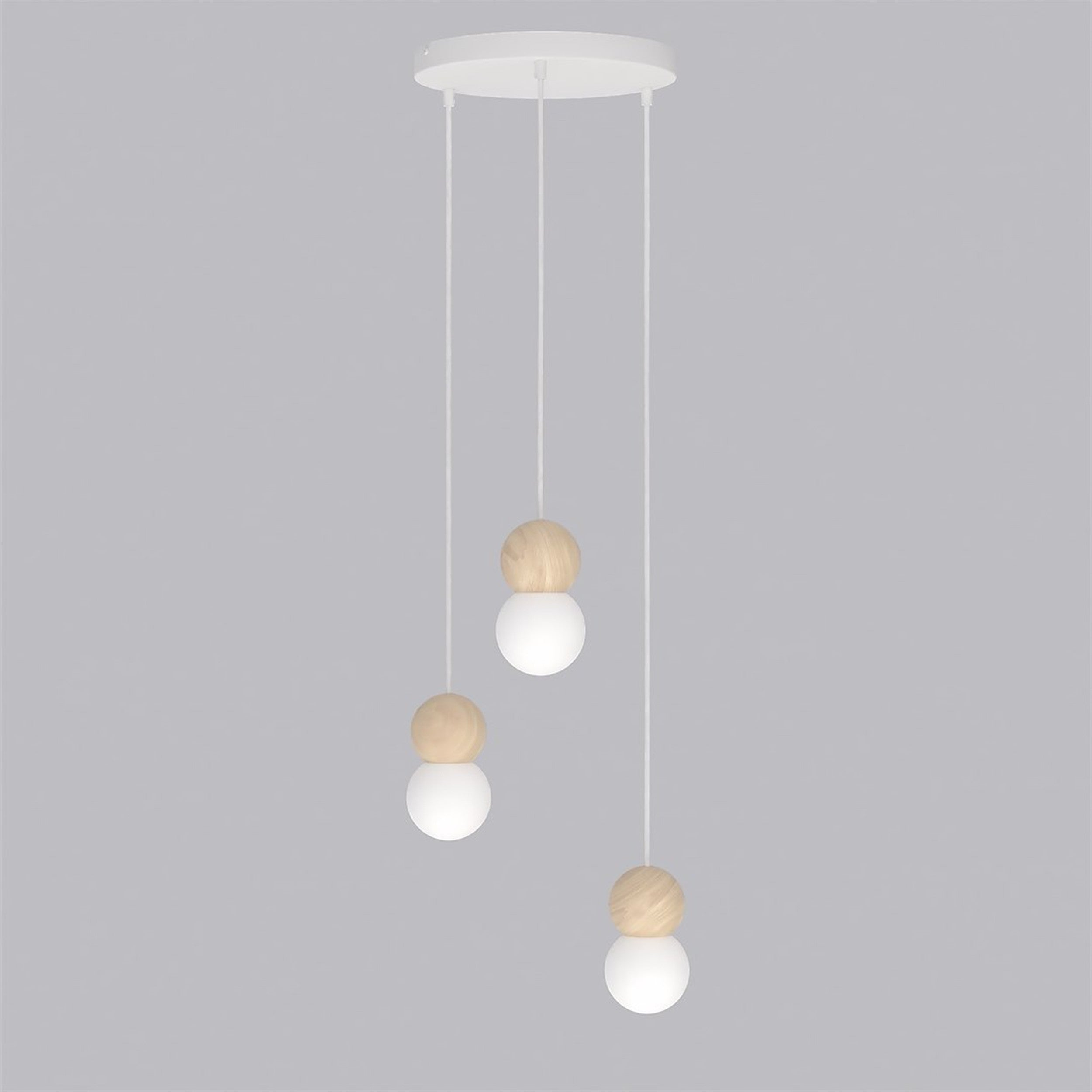 Lampa wisząca Loop x3 biała