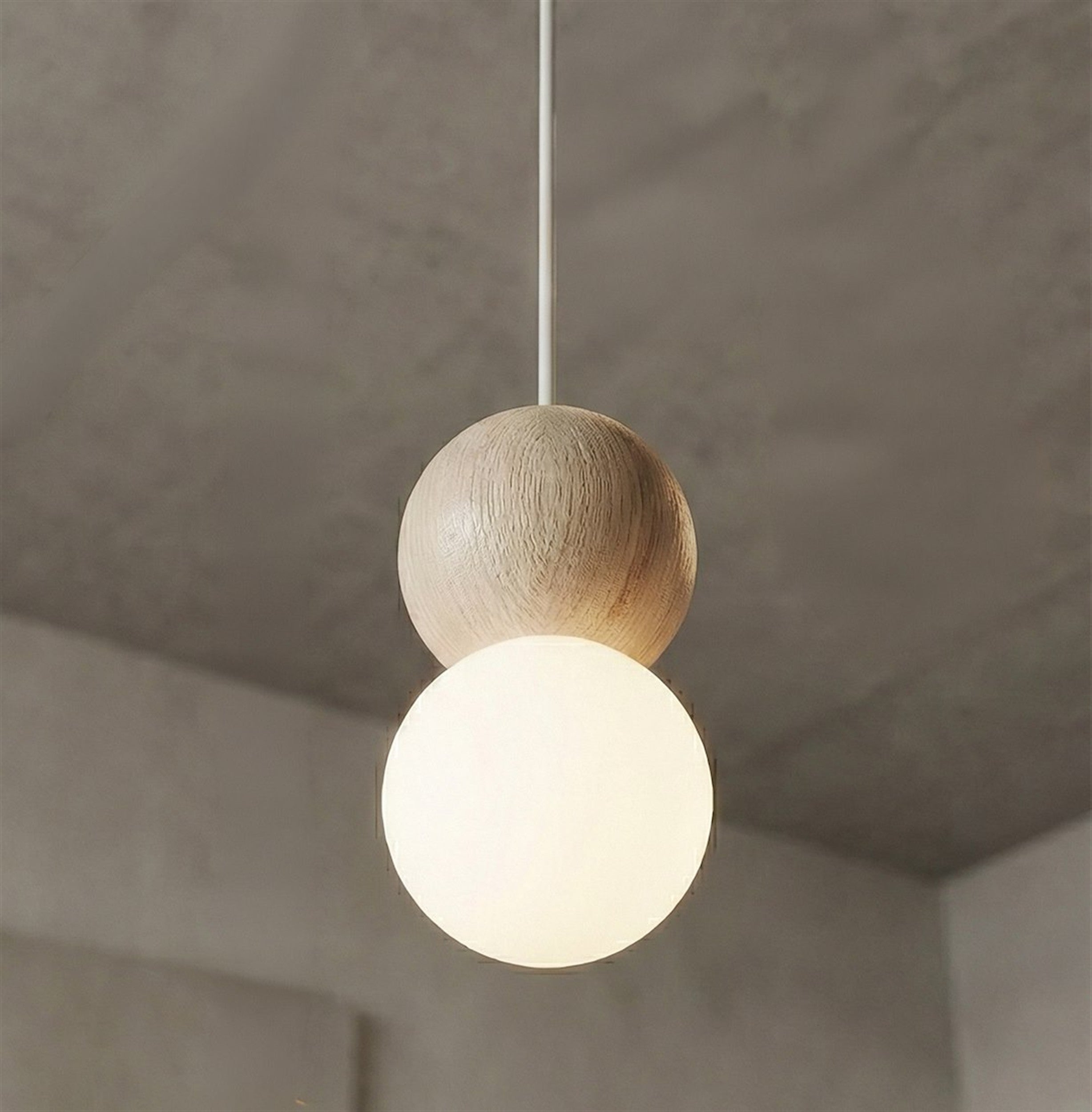 Lampa wisząca Loop x6 biała