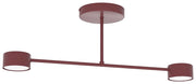 Lampa wisząca Halo x2 burgundowa