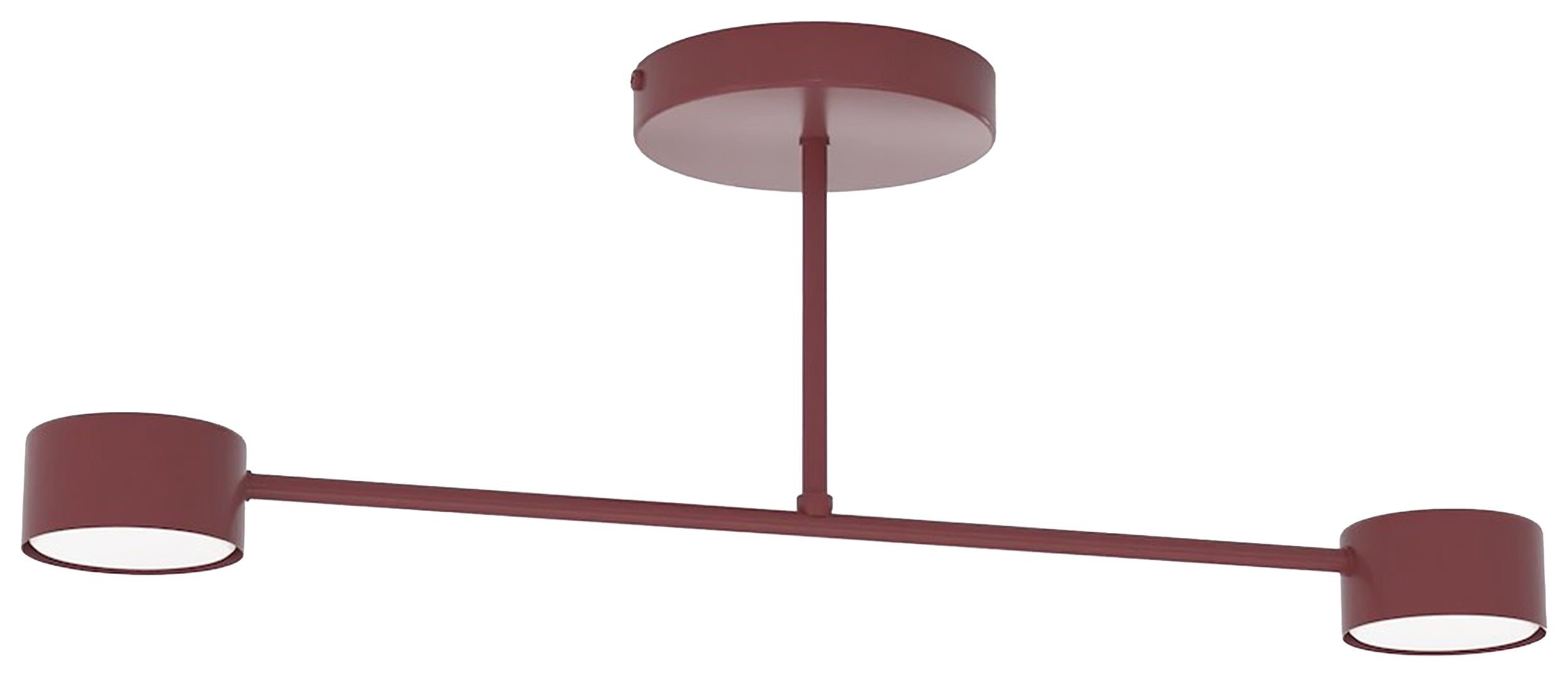 Lampa wisząca Halo x2 burgundowa