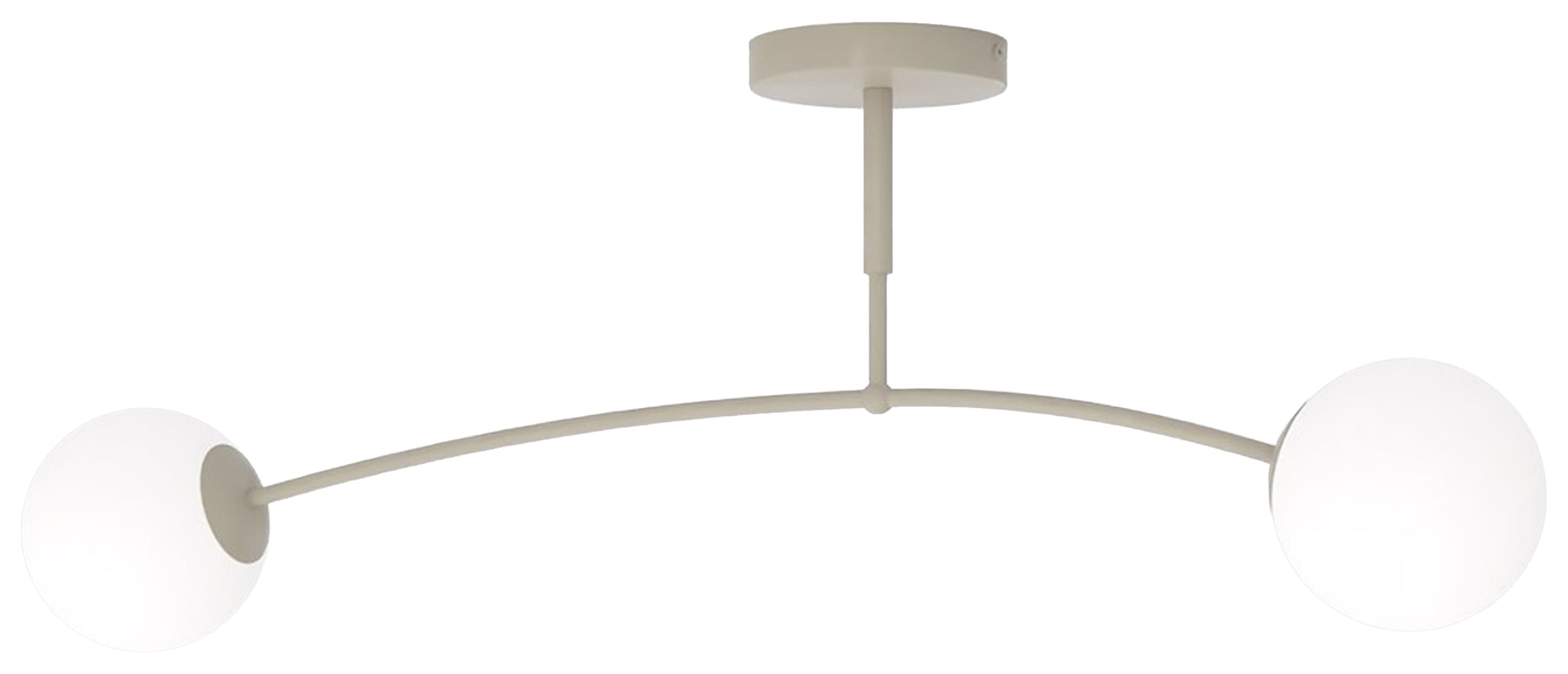 Lampa wisząca Pregos x2 mokka opal