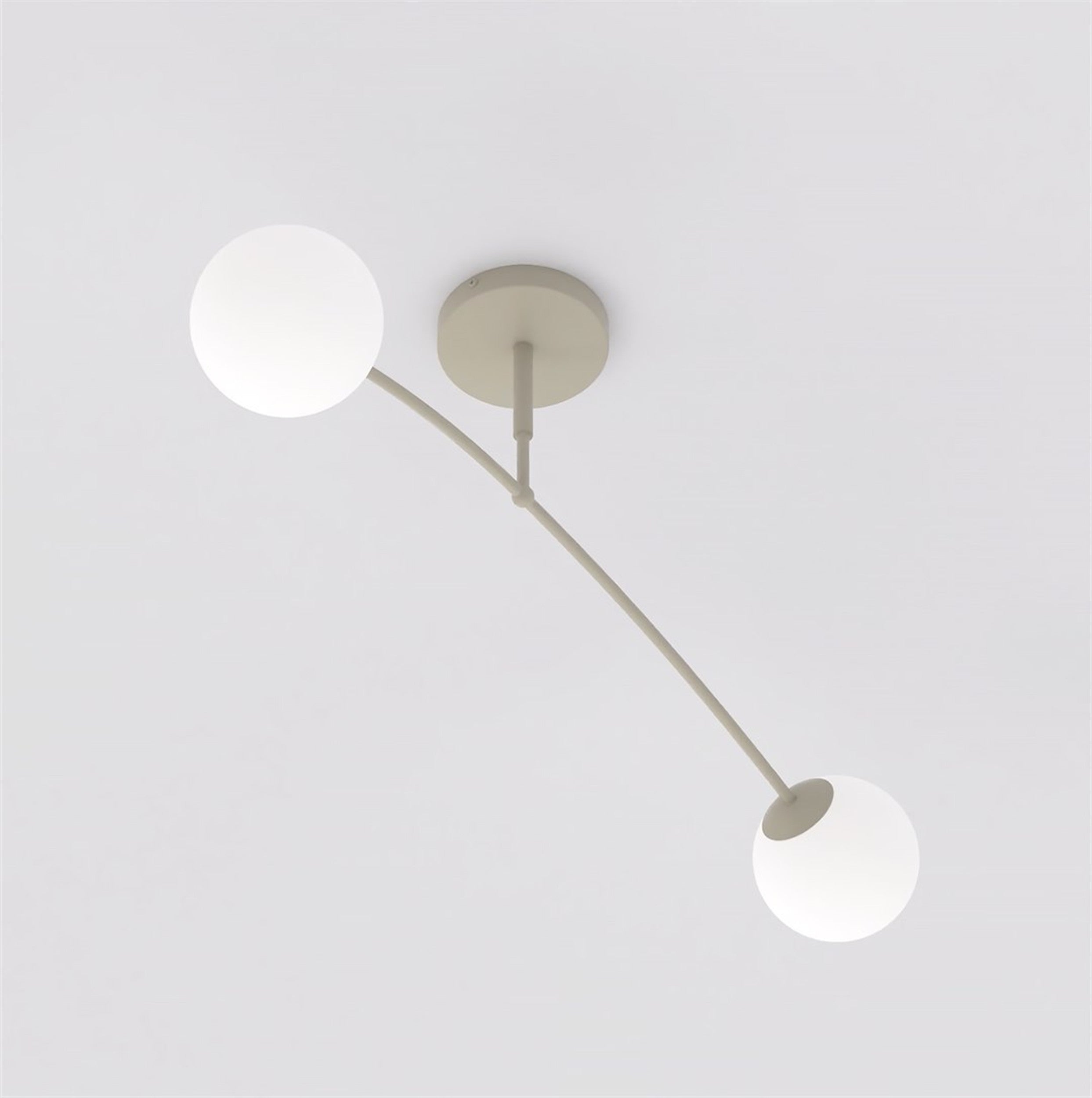 Lampa wisząca Pregos x2 mokka opal