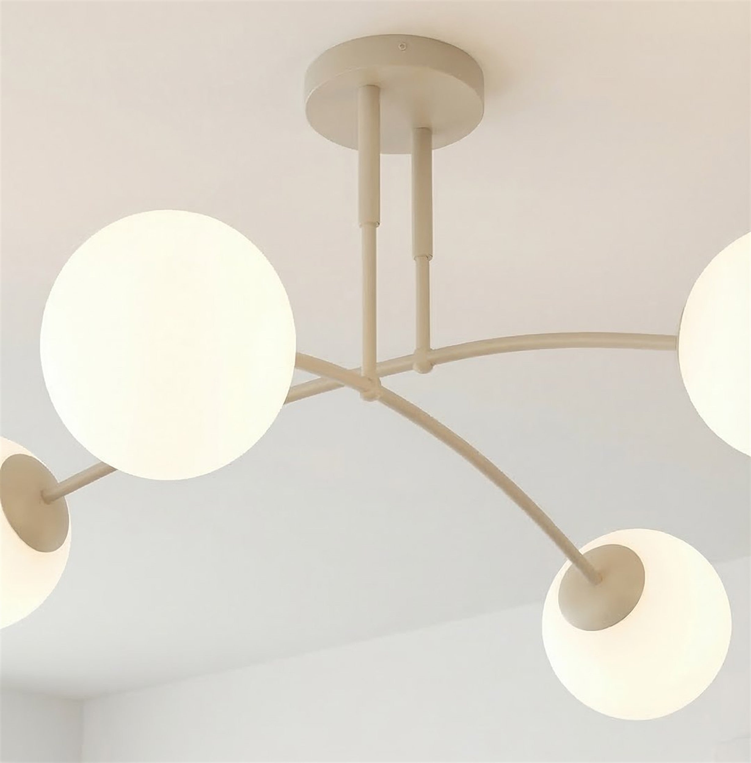 Lampa wisząca Pregos x4 mokka opal