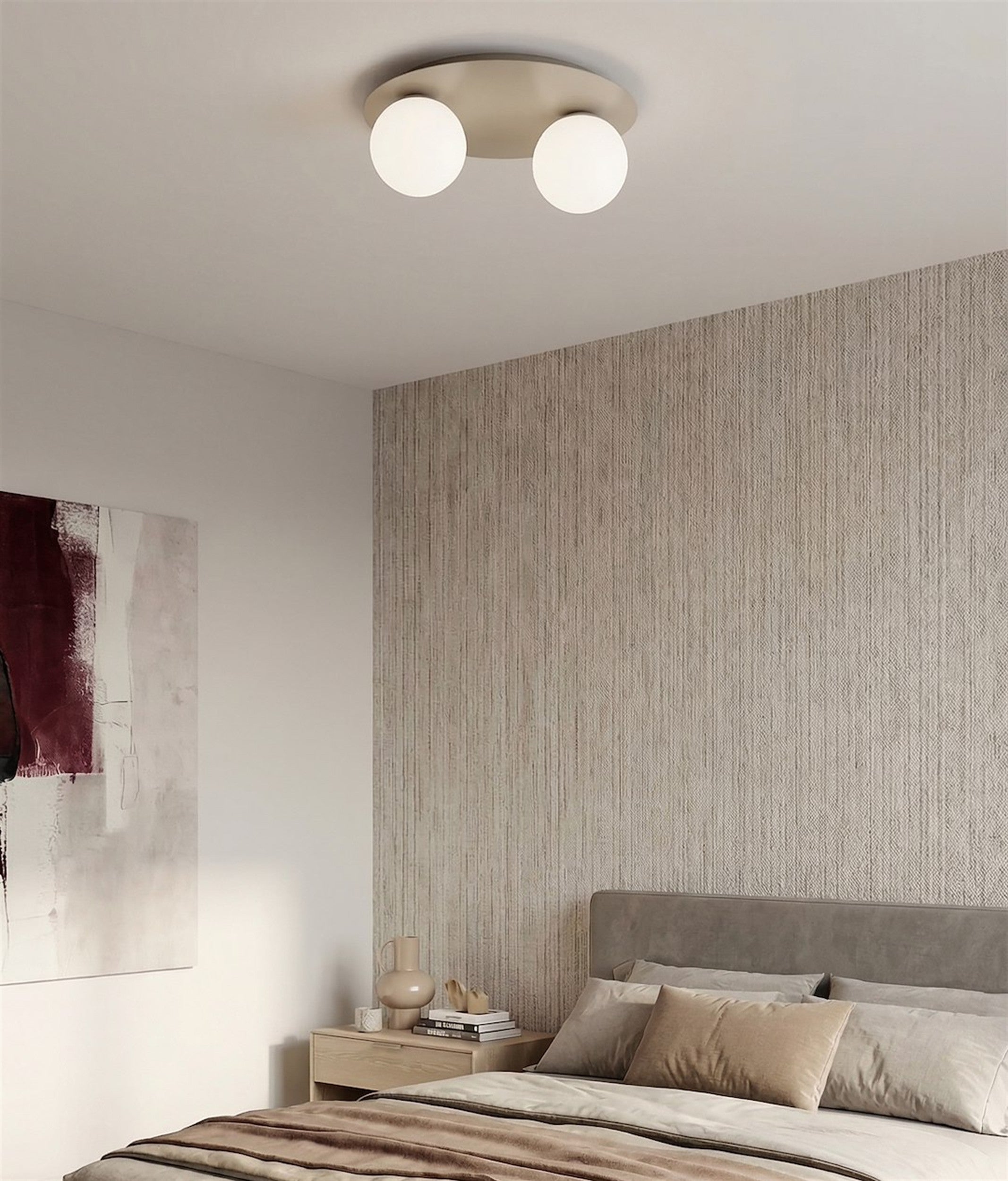 Lampa wisząca Solar x2 mokka opal