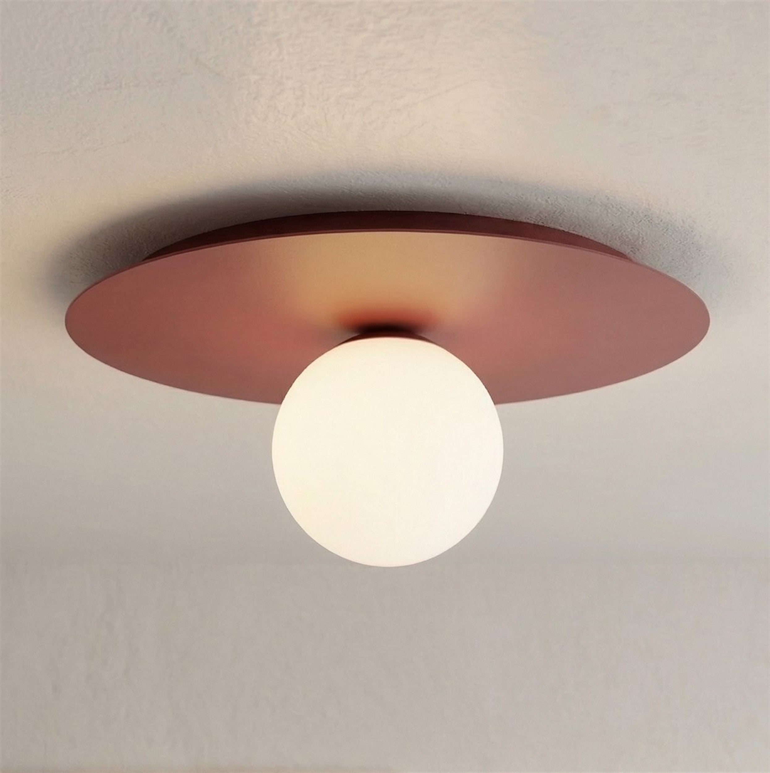Lampa wisząca Solar x1 burgund opal