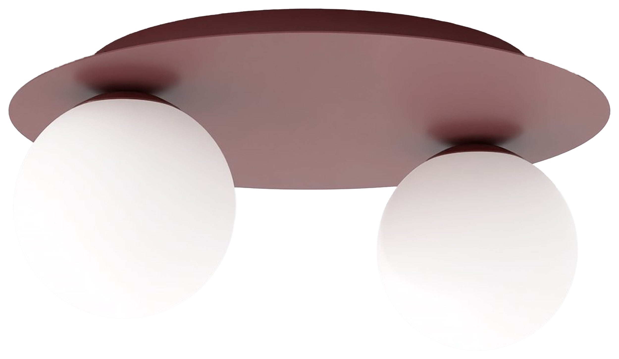 Lampa wisząca Solar x2 burgund opal