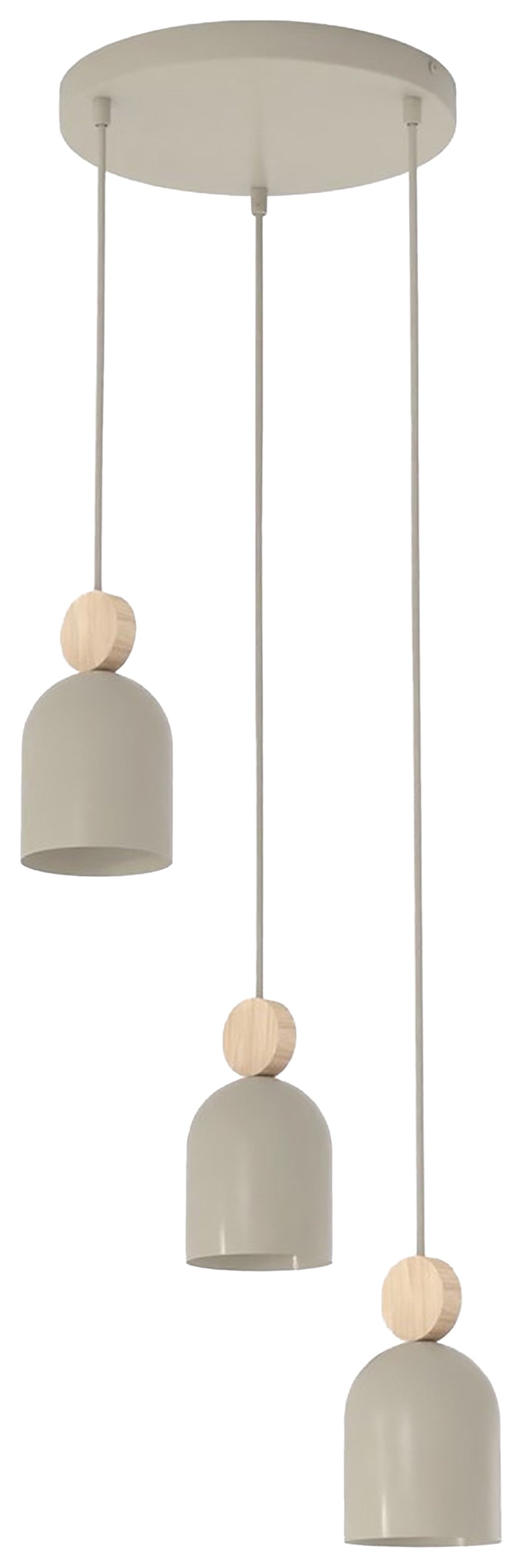 Lampa wisząca Mesi Premium x3 mokka