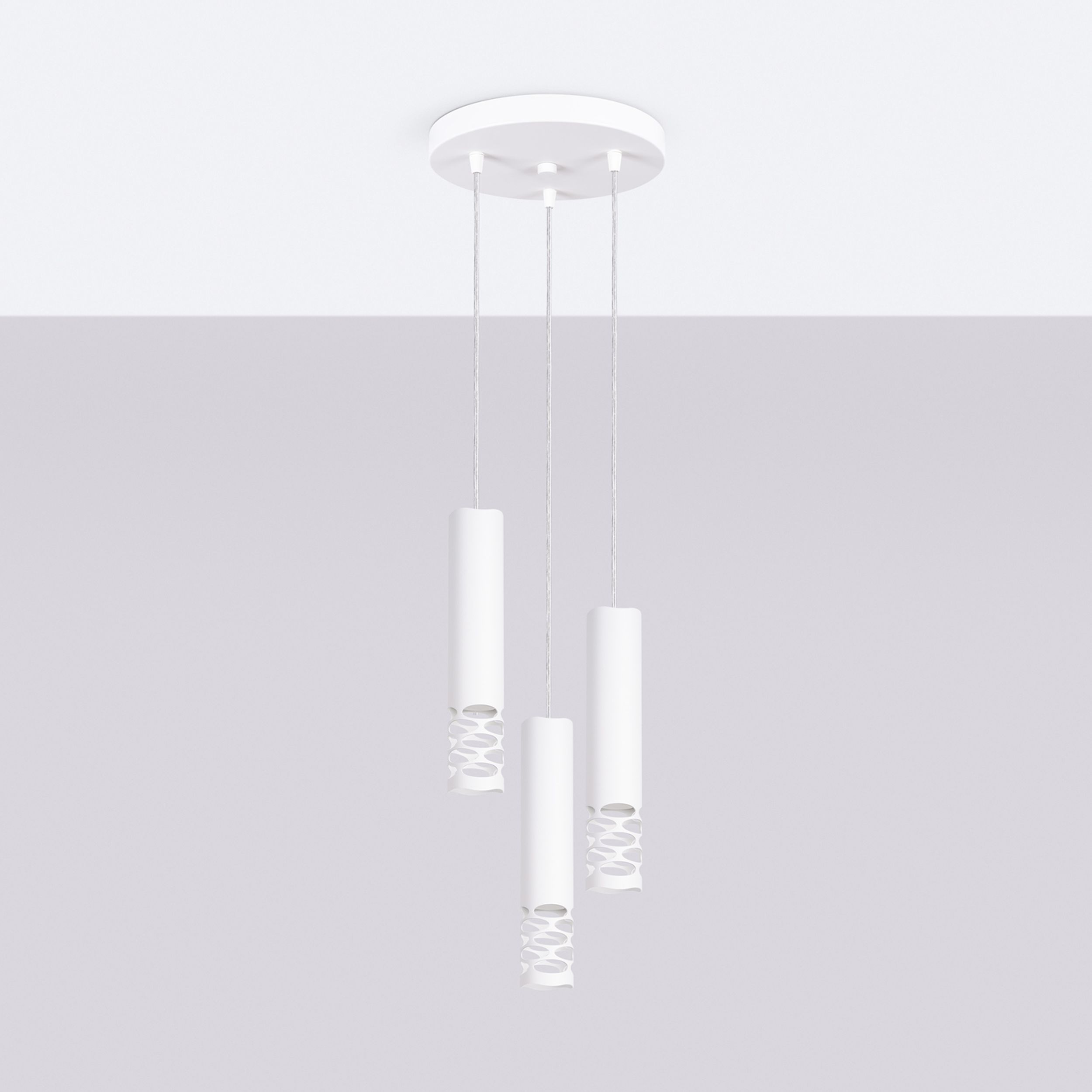 Lampa wisząca Liro 3P biały