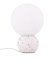 Lampa stołowa Metz 29 cm biała lastryko