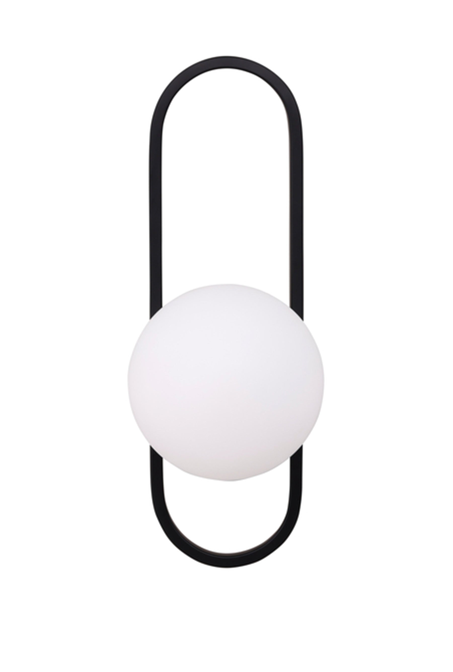 Lampa ścienna Alpes 40 cm czarna