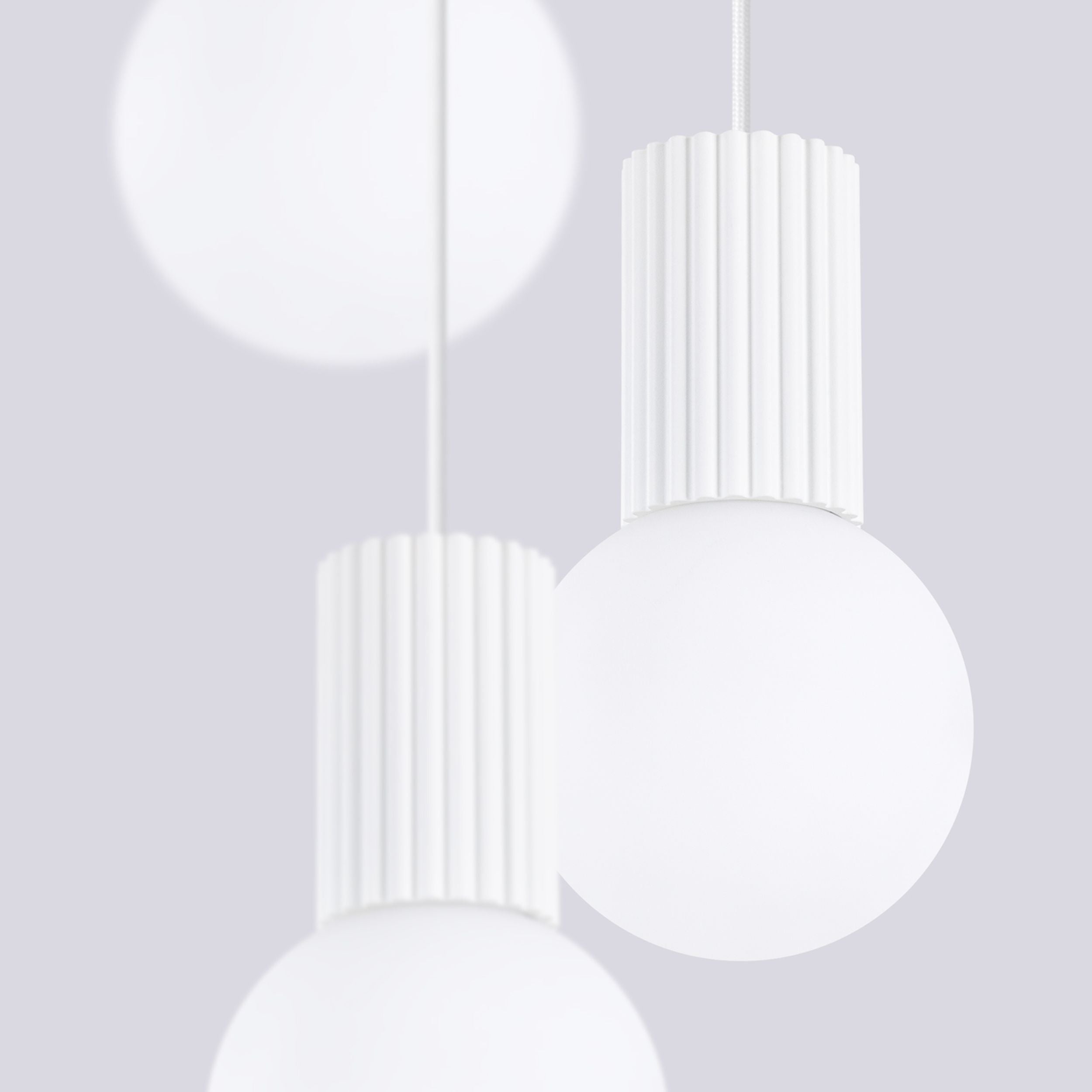 Lampa wisząca Halo 3P biała