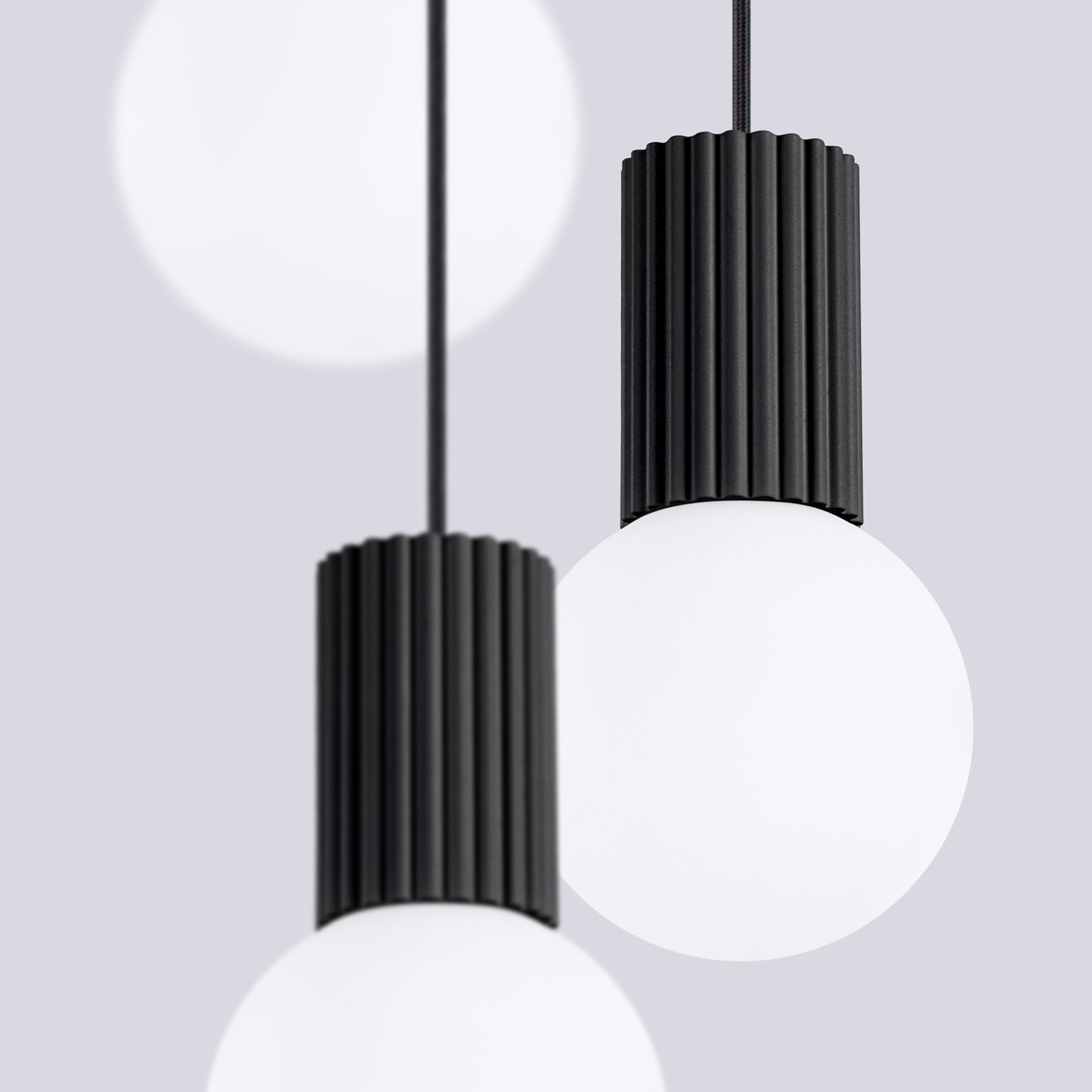 Lampa wisząca Halo 3P czarna