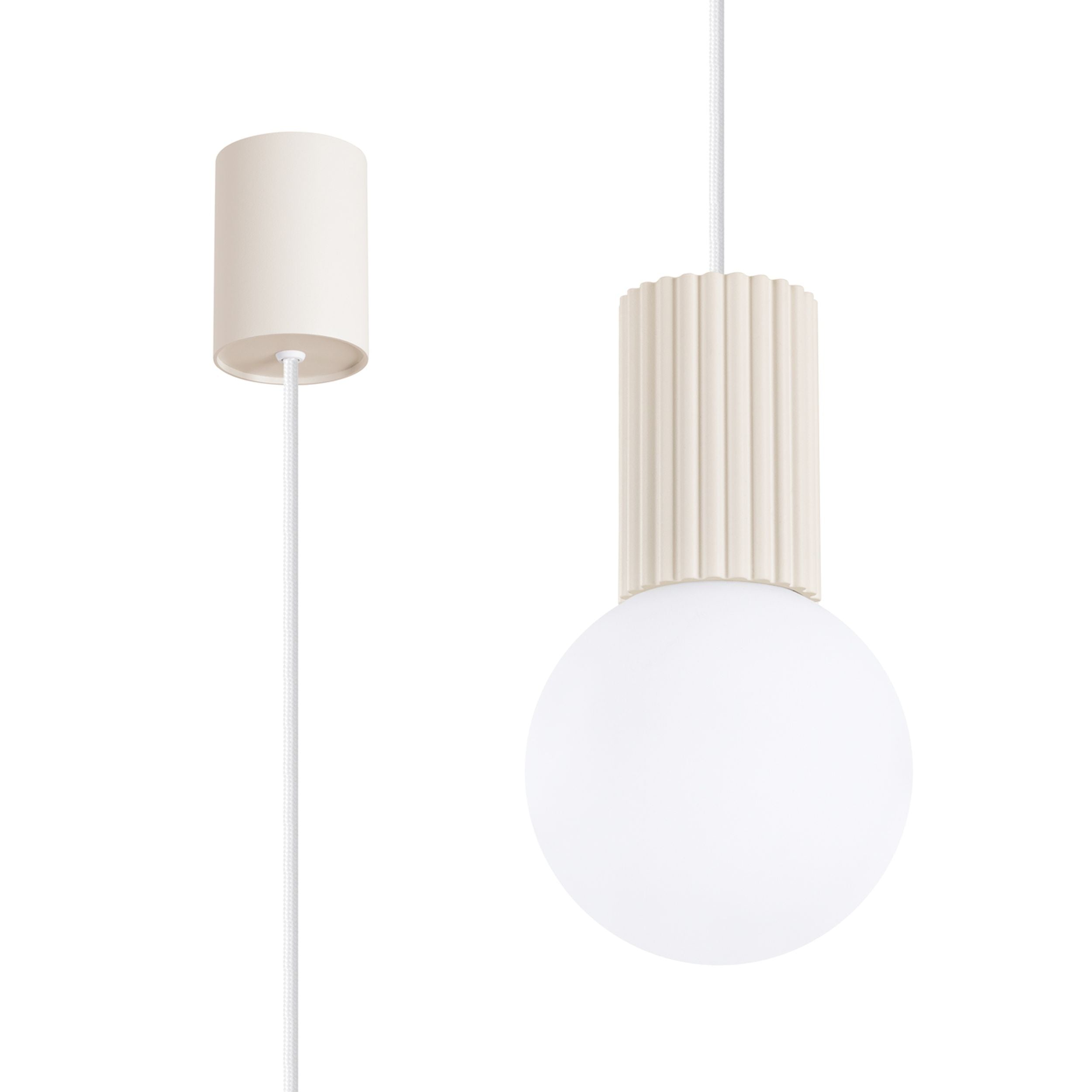 Lampa wisząca Halo 1 beżowa