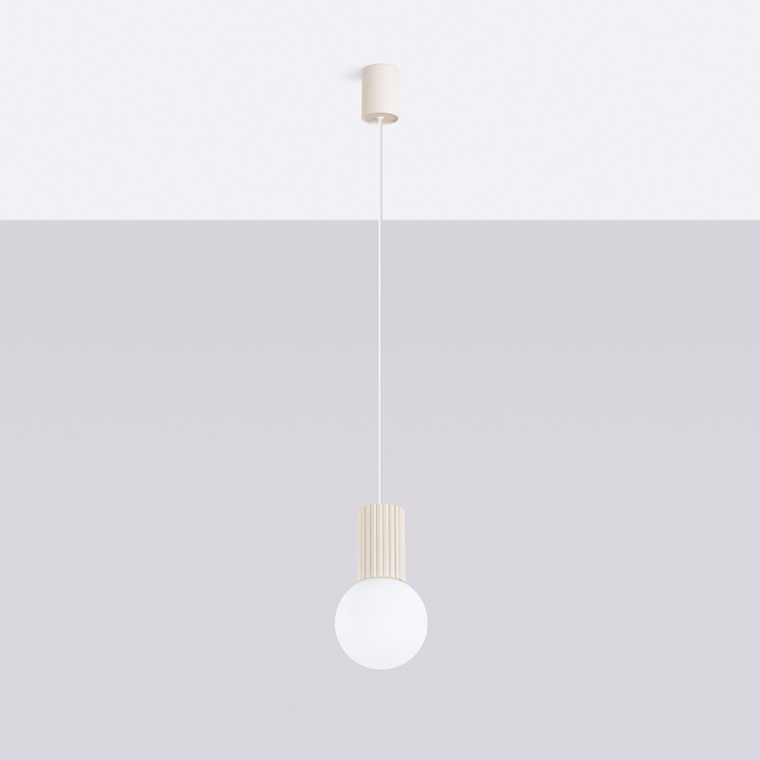 Lampa wisząca Halo 1 beżowa