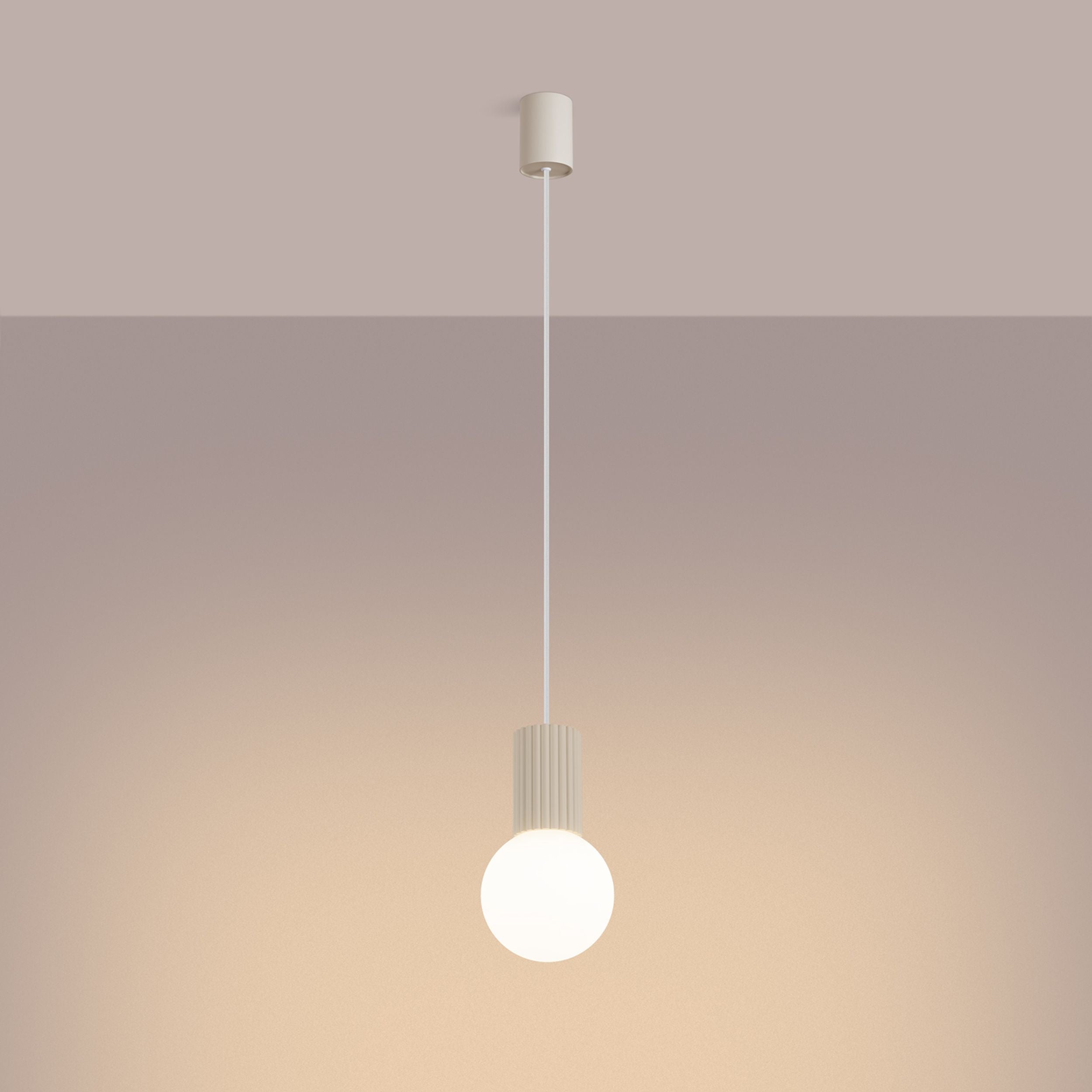 Lampa wisząca Halo 1 beżowa
