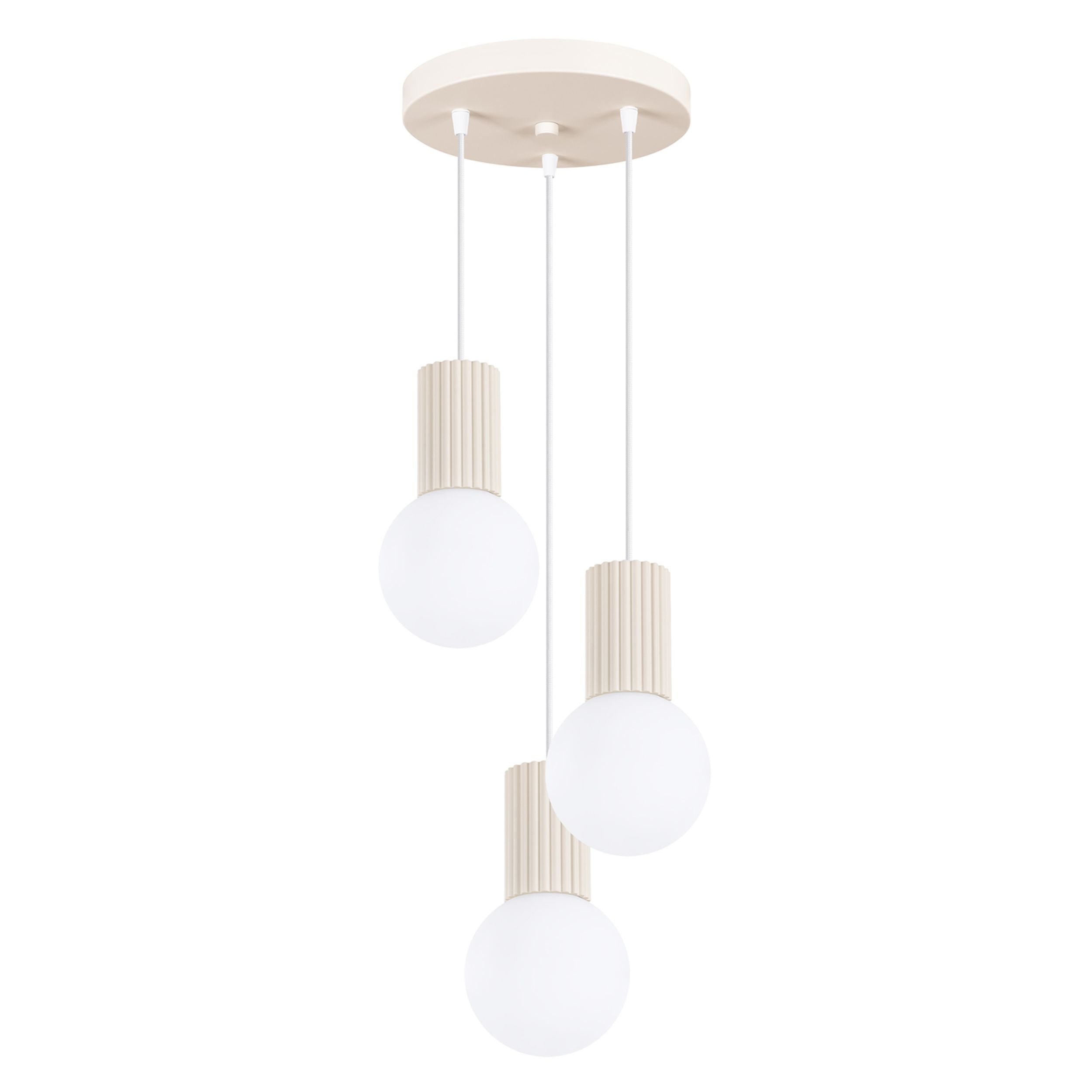 Lampa wisząca Halo 3P beżowa