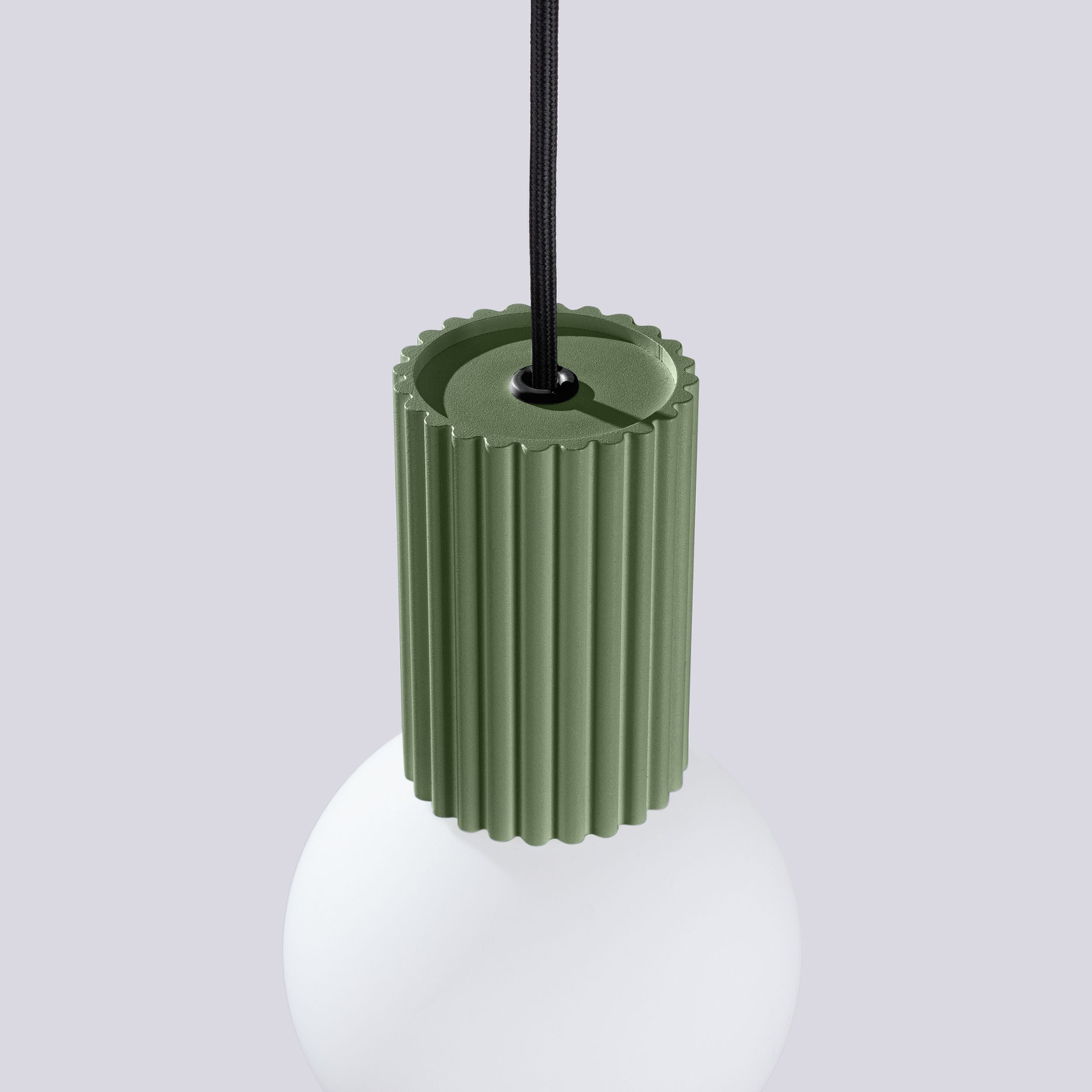Lampa wisząca Halo 1 zielona oliwka