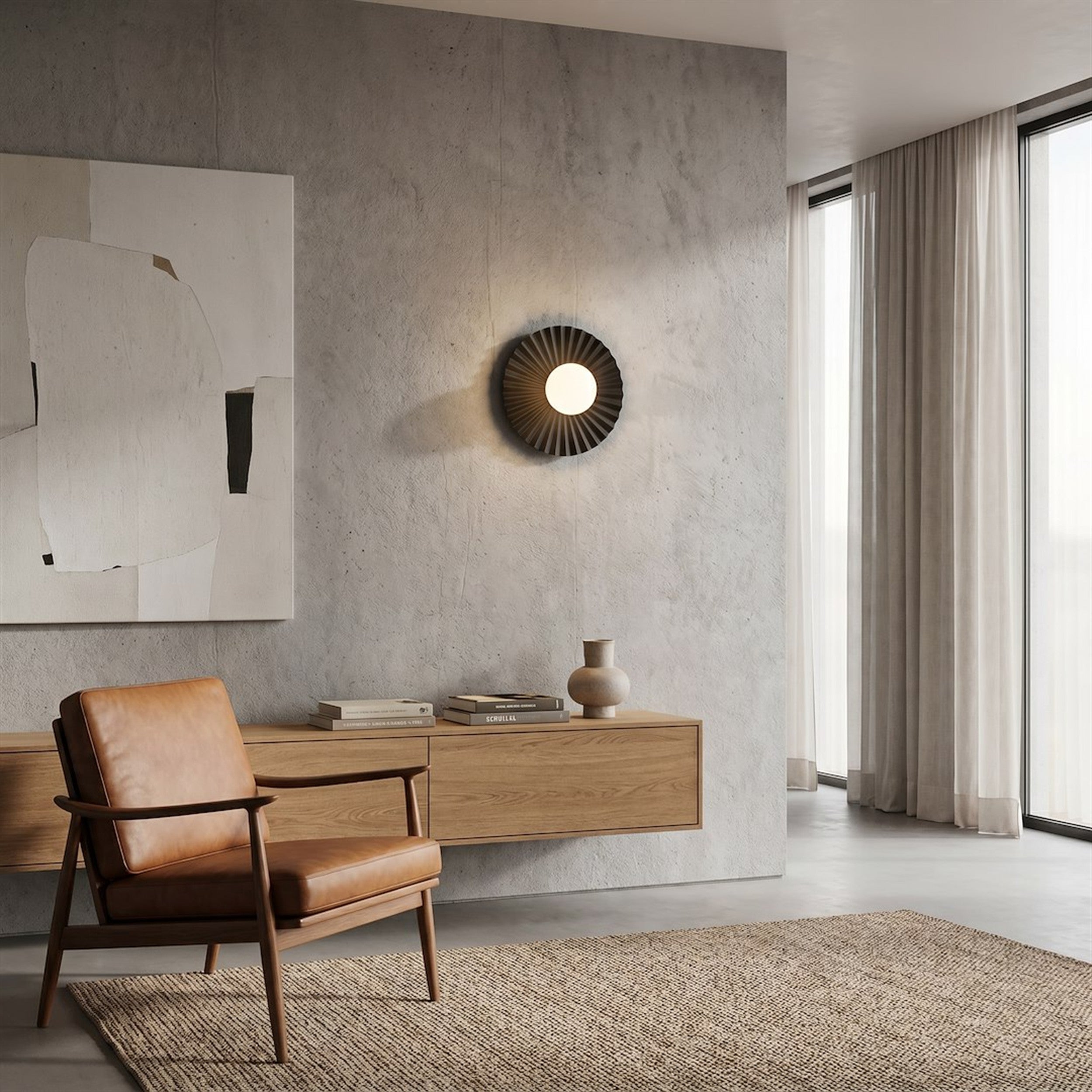 Kinkiet Umbra M 25 cm czarny