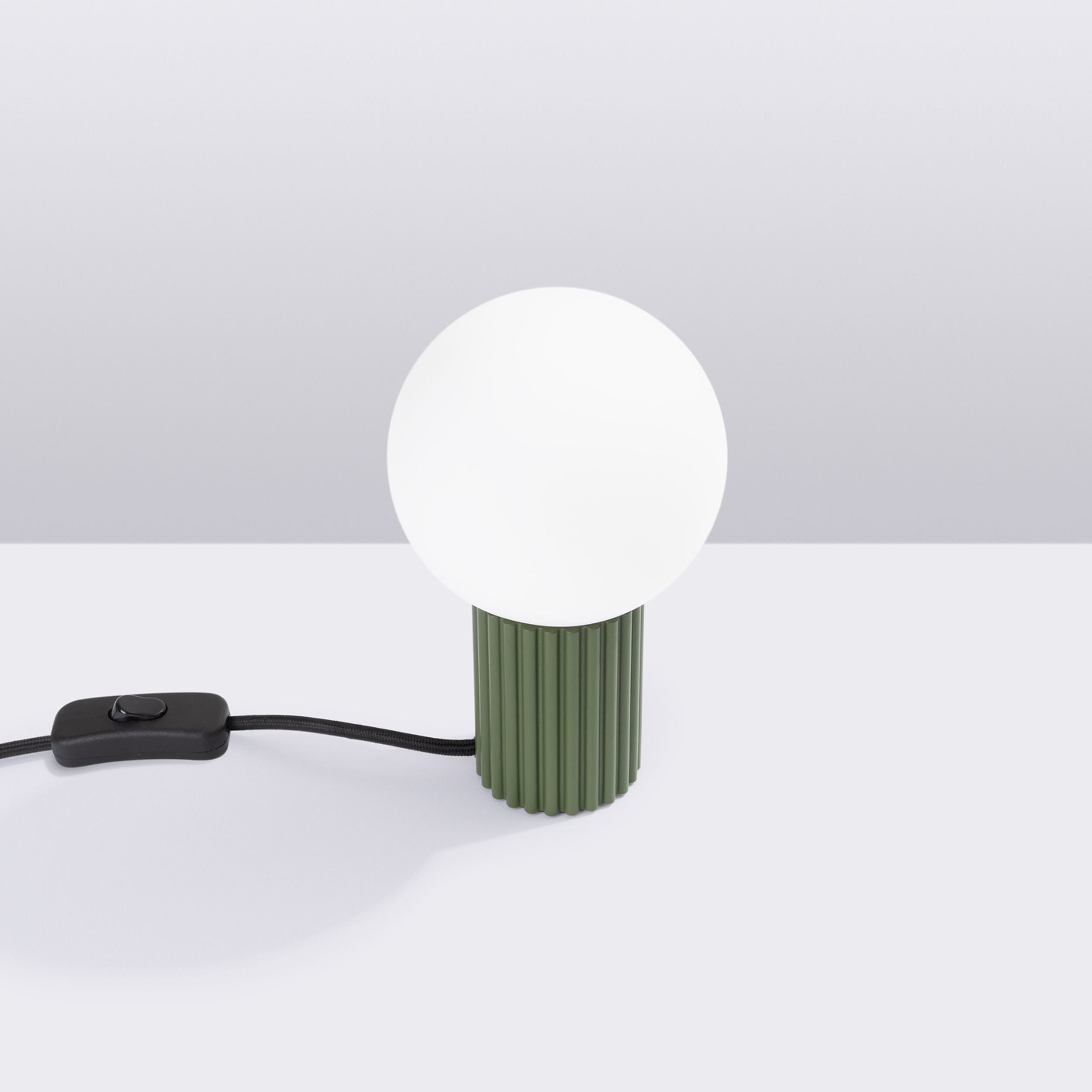 Lampa stołowa Halo zielona oliwka