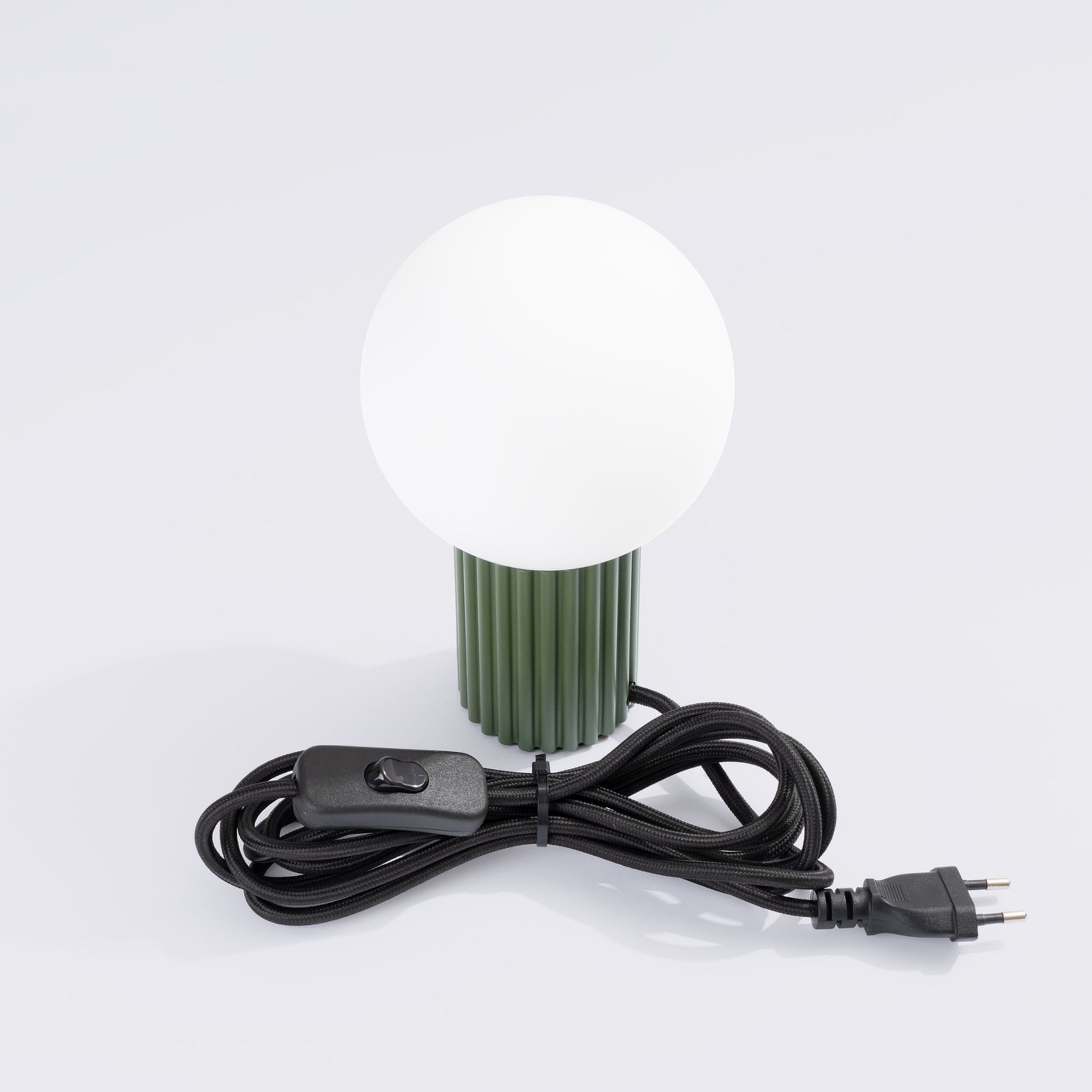 Lampa stołowa Halo zielona oliwka