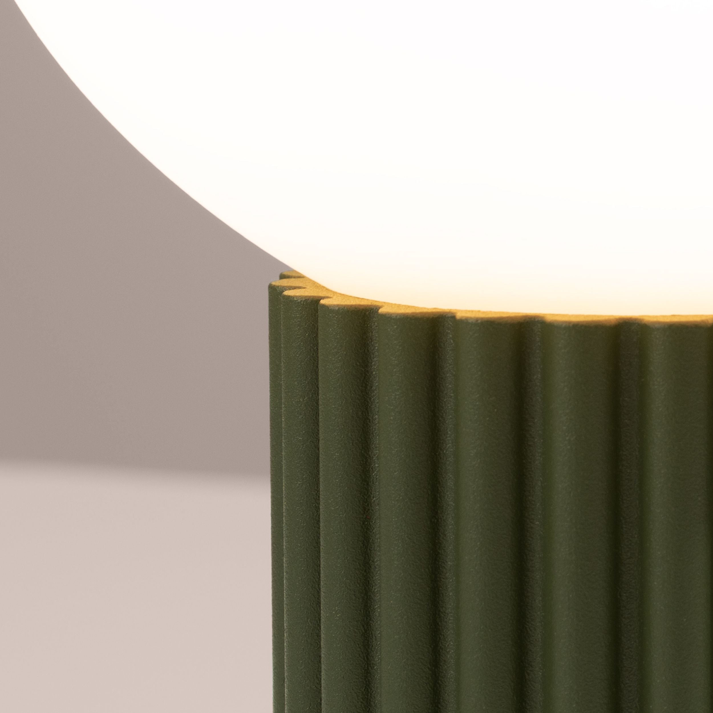 Lampa stołowa Halo zielona oliwka