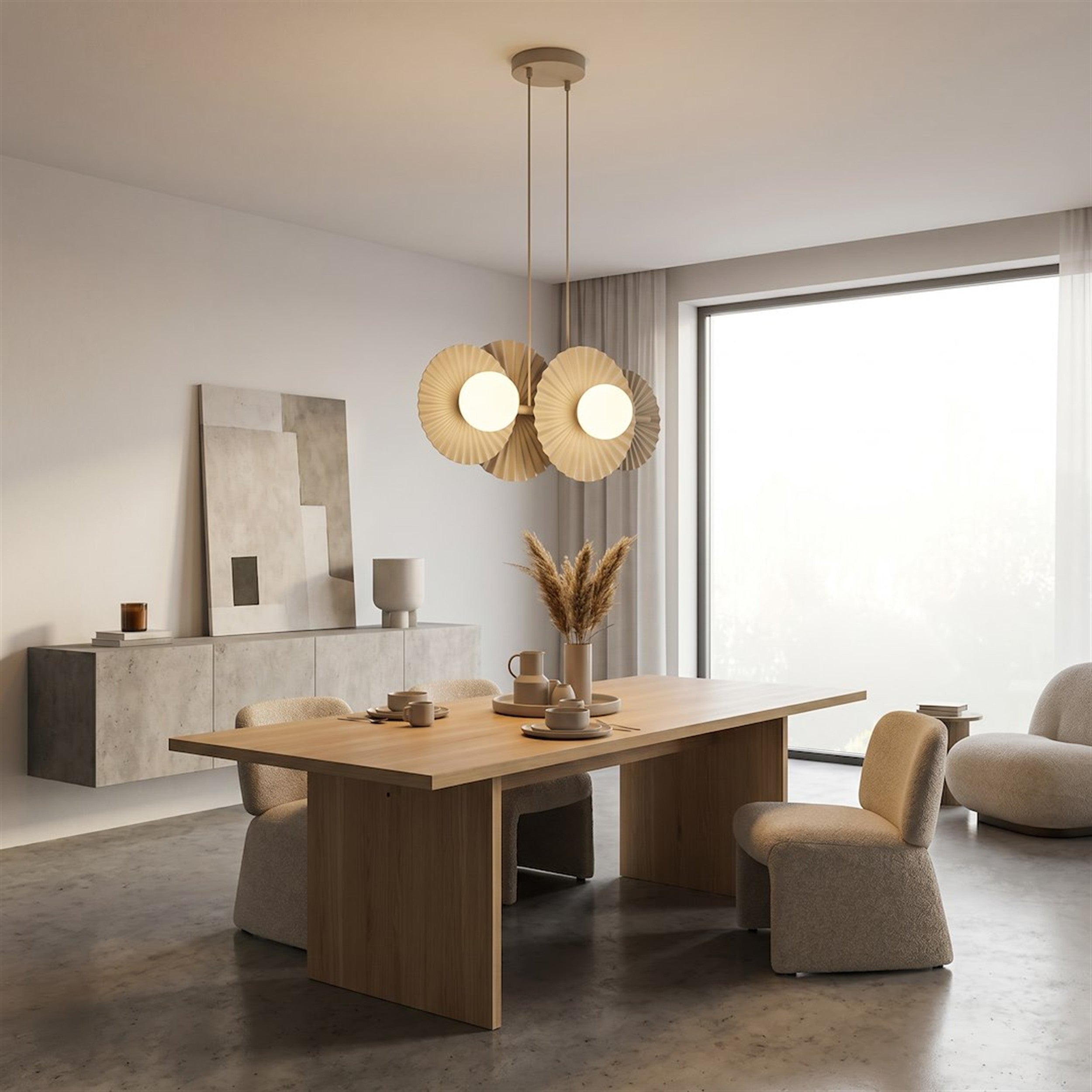 Lampa wisząca Umbra x4 mokka