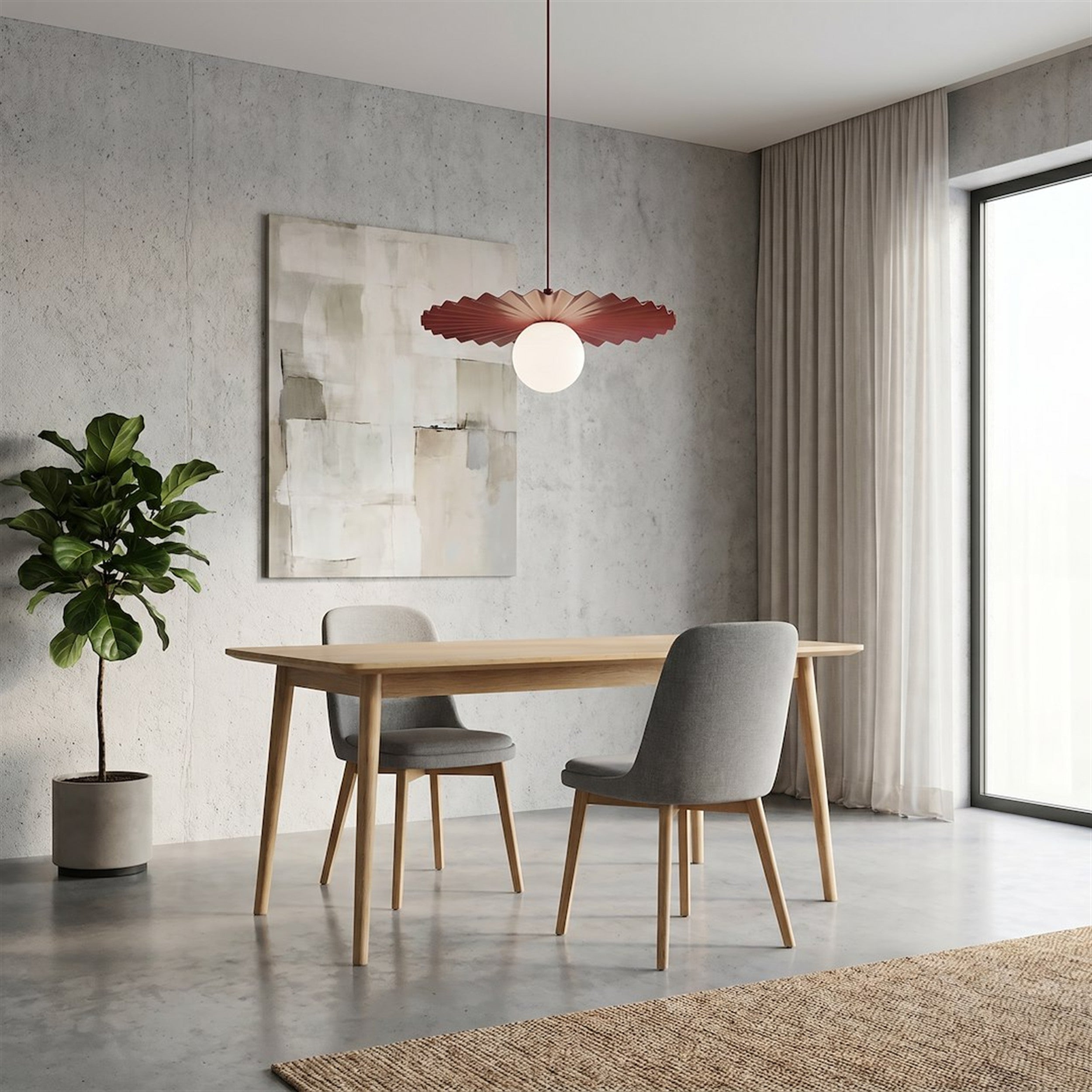 Lampa wisząca Umbra burgundowa